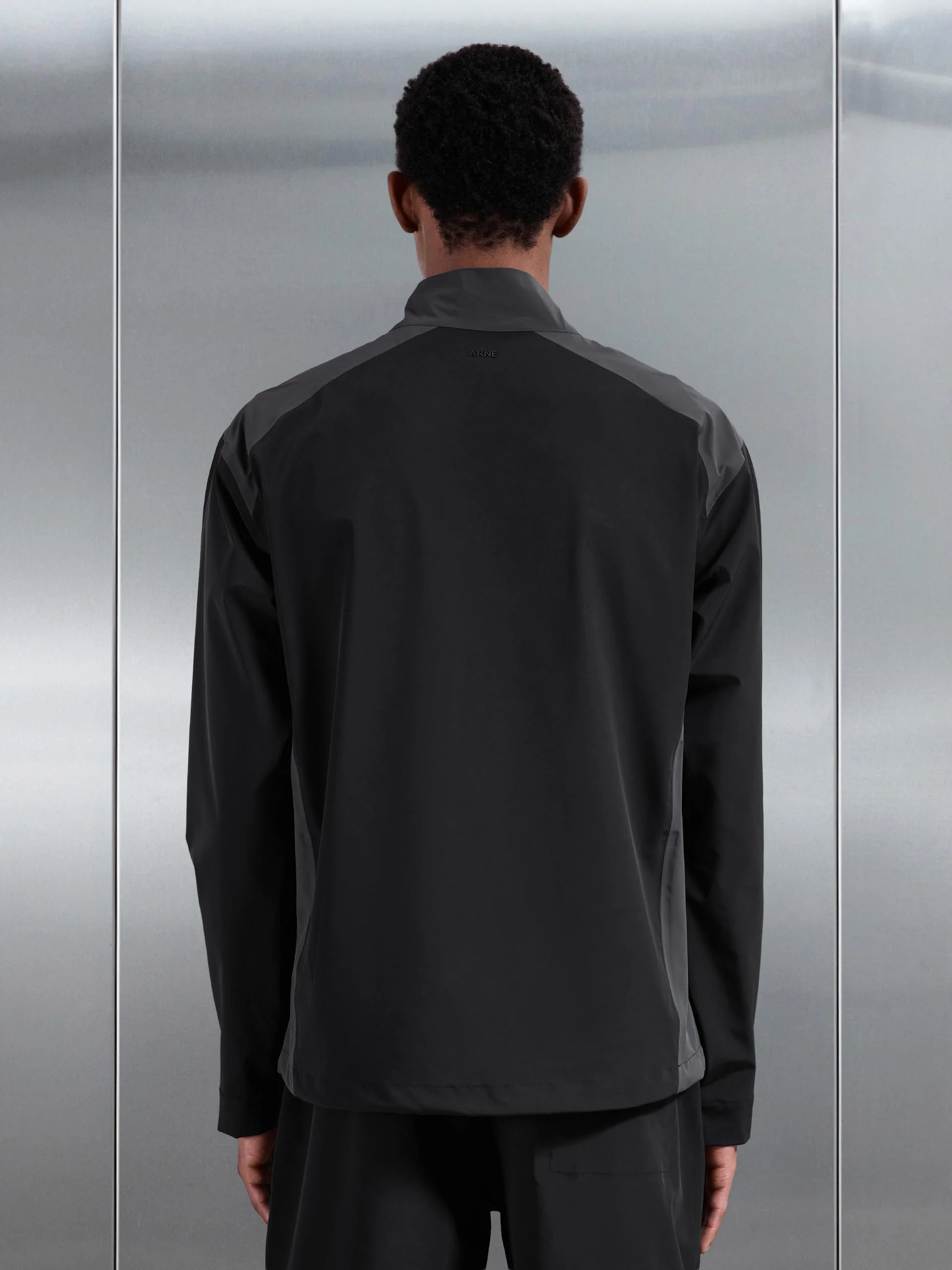 Waterproof Golf Colour Block Half Zip in Black - Image 5