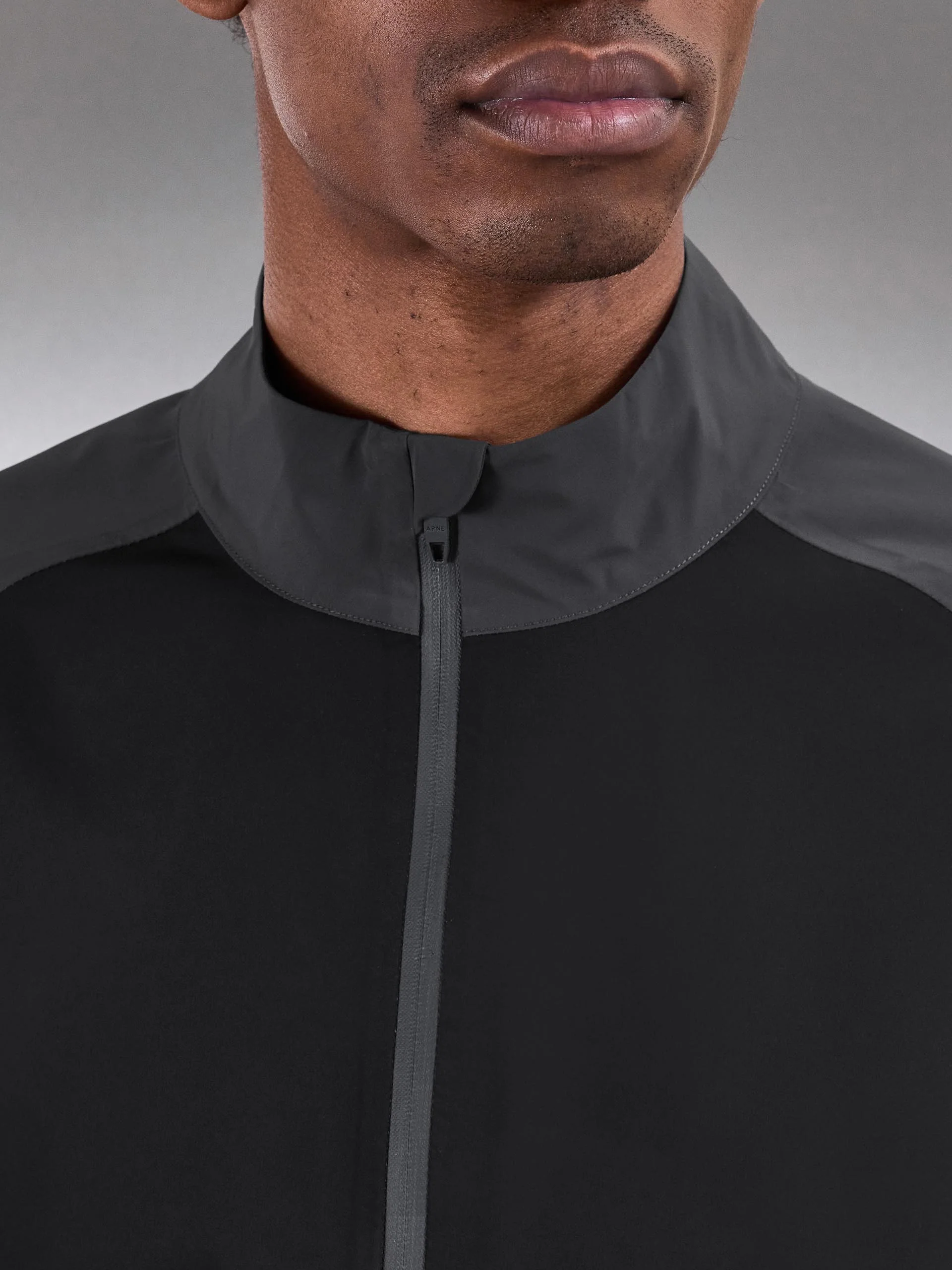 Waterproof Golf Colour Block Half Zip in Black - Image 6