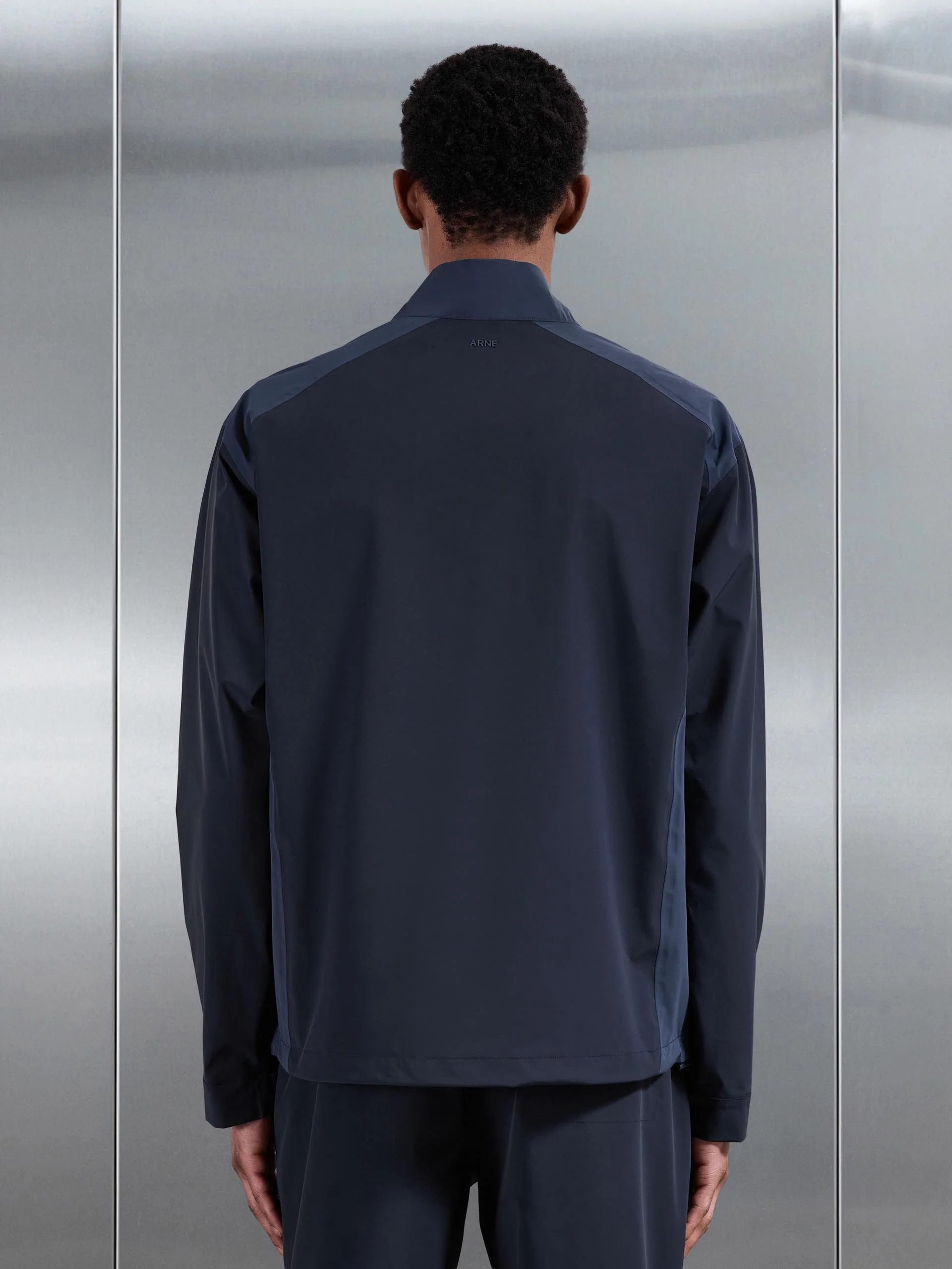 Waterproof Golf Colour Block Half Zip in Navy - Image 5