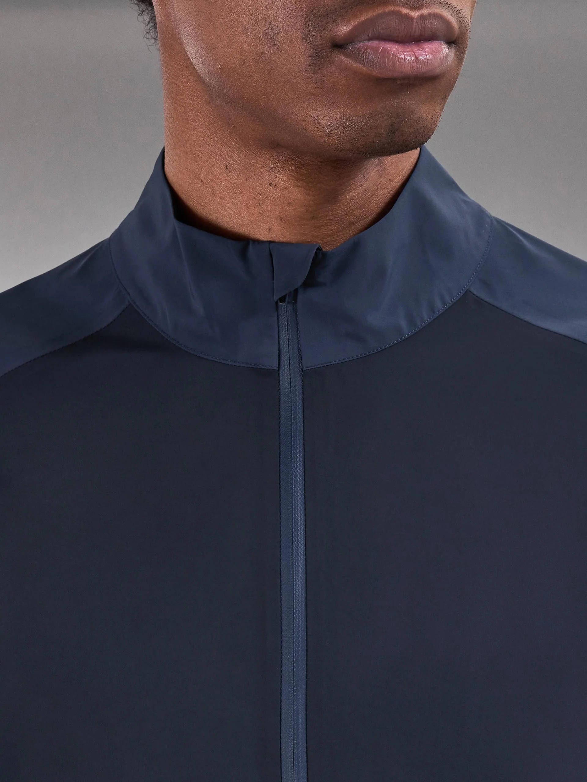 Waterproof Golf Colour Block Half Zip in Navy - Image 6