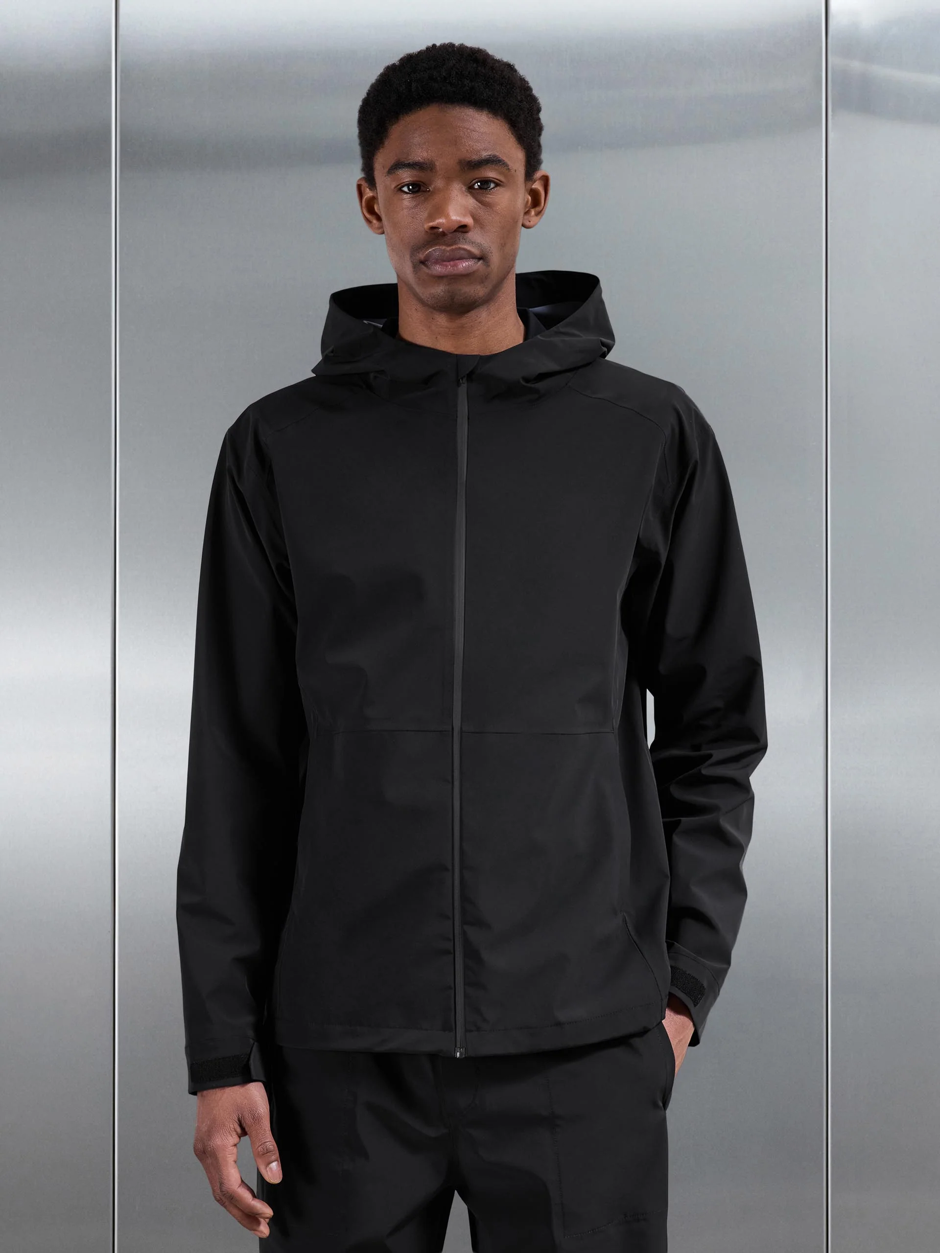 Waterproof Golf Jacket in Black - Image 3