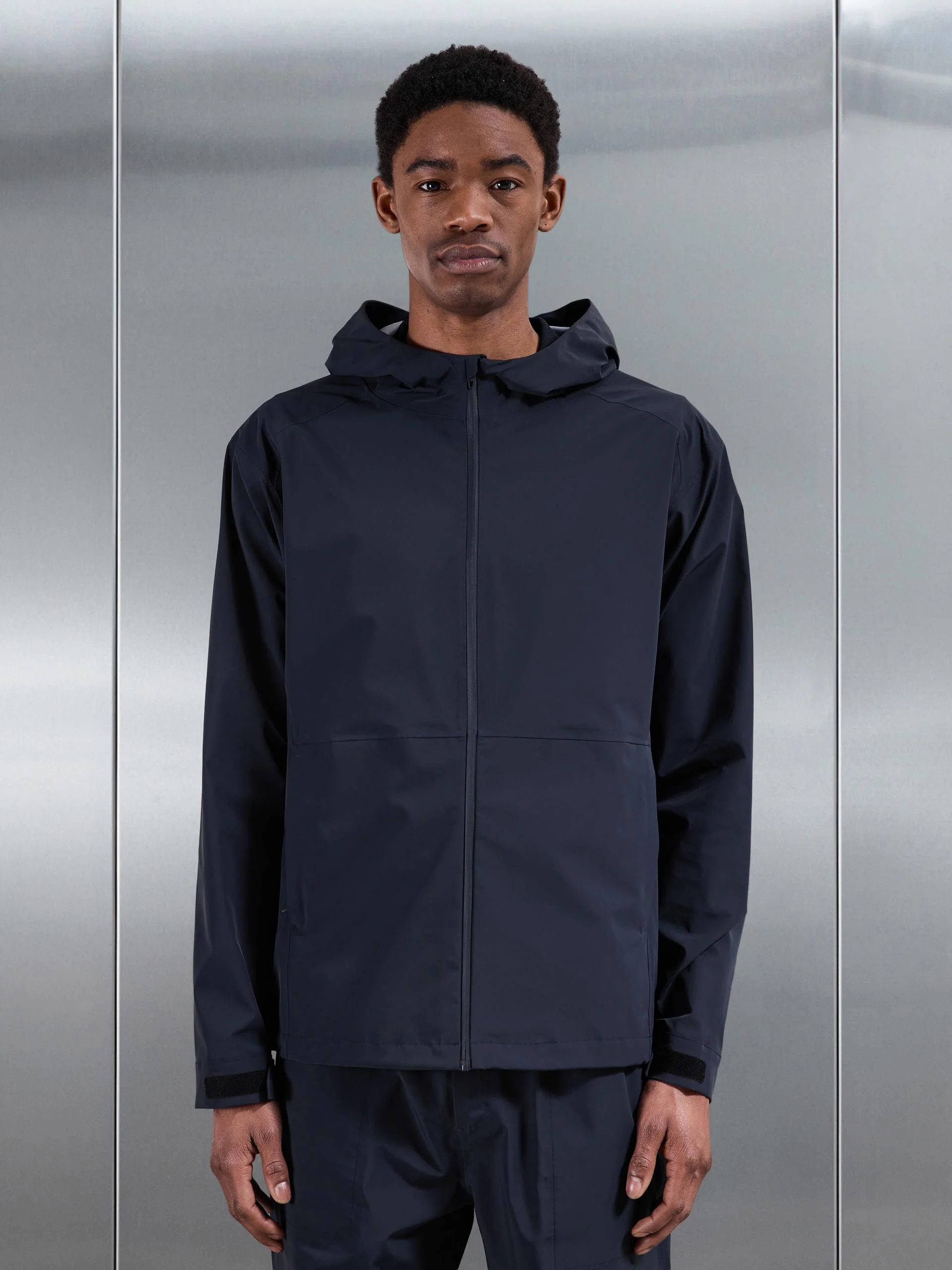 Waterproof Golf Jacket in Navy - Image 3