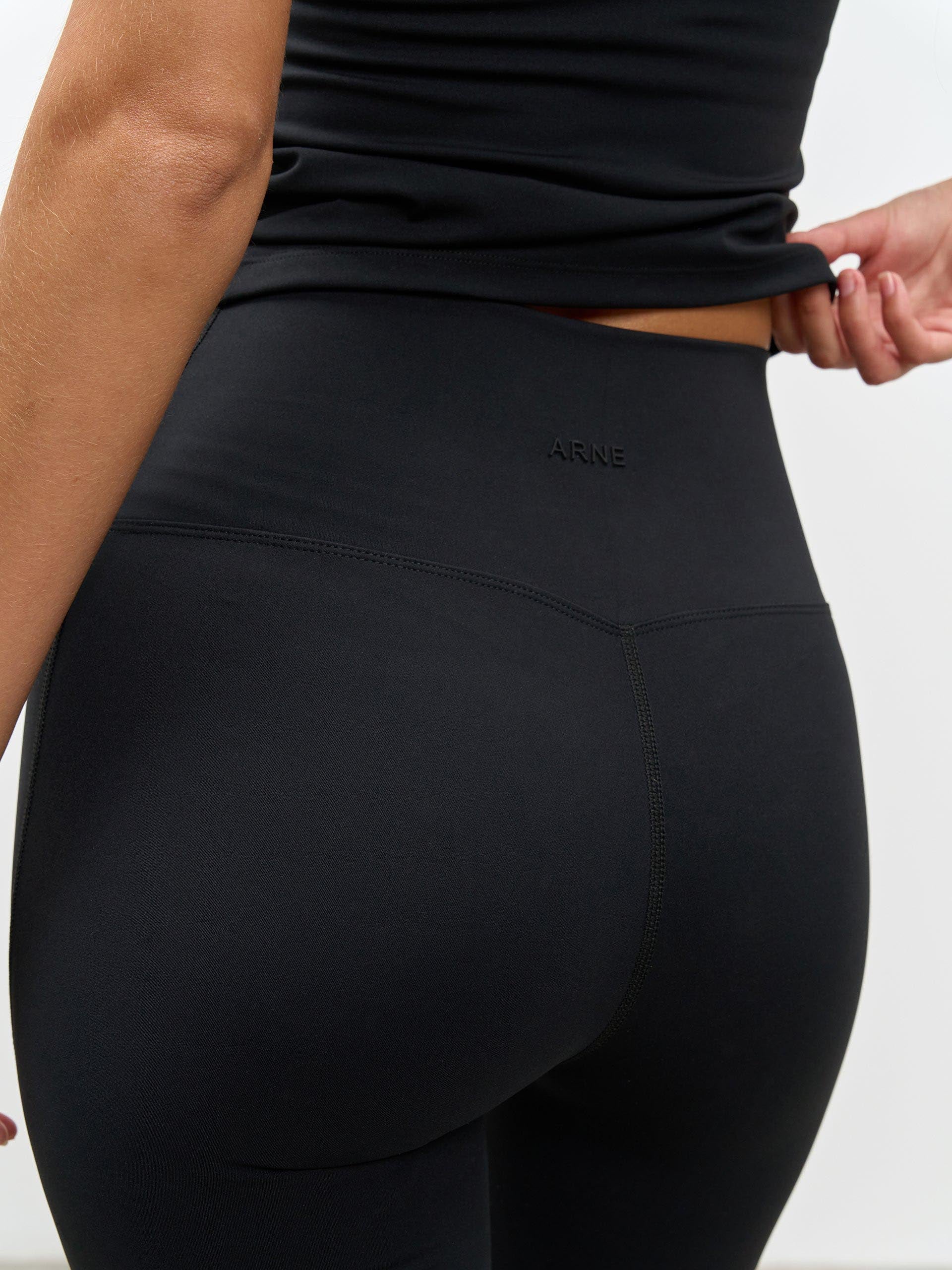 Womens Active Flared Legging in Black - Image 6