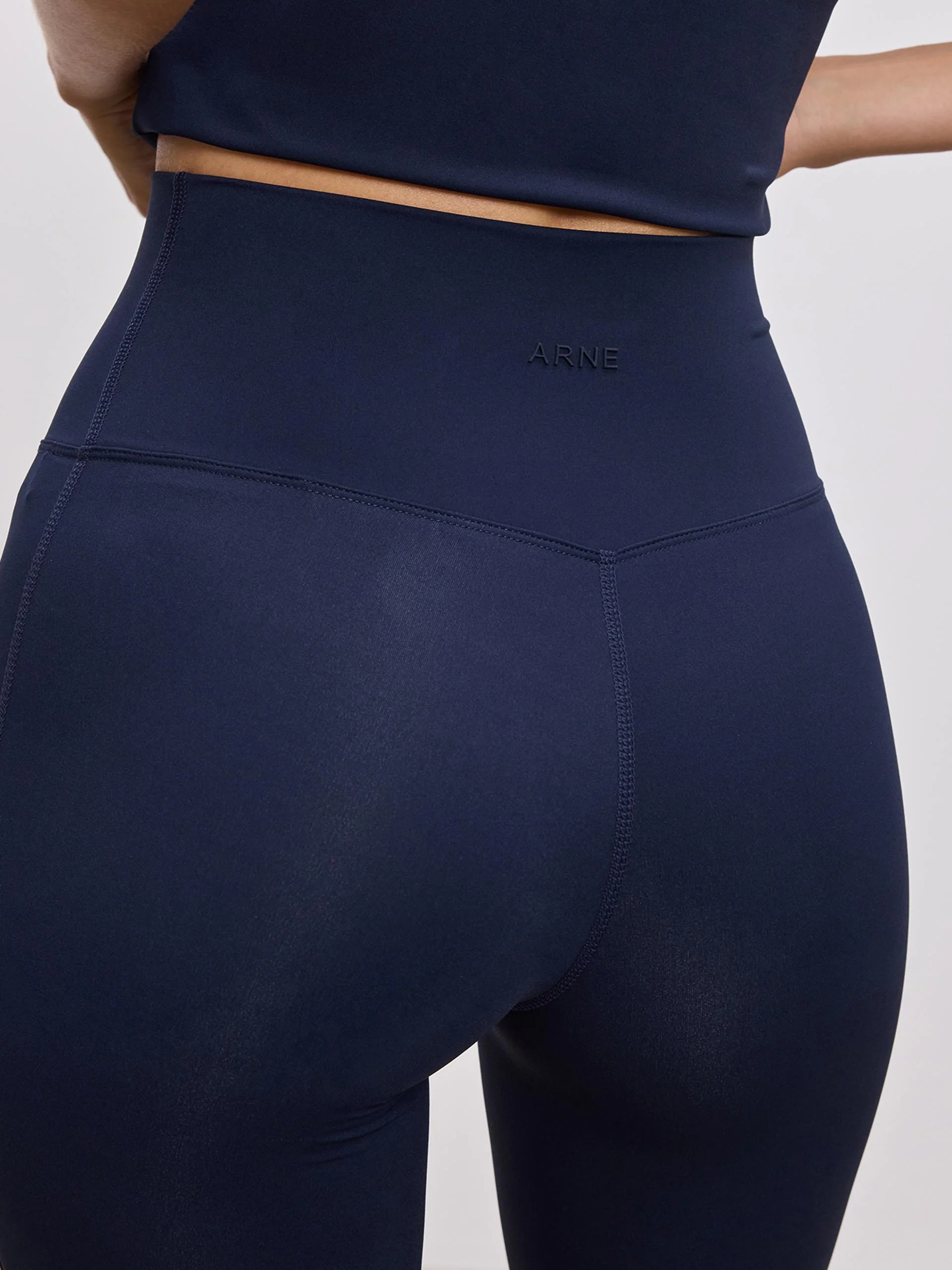 Womens Active Flared Legging in Navy - Image 5