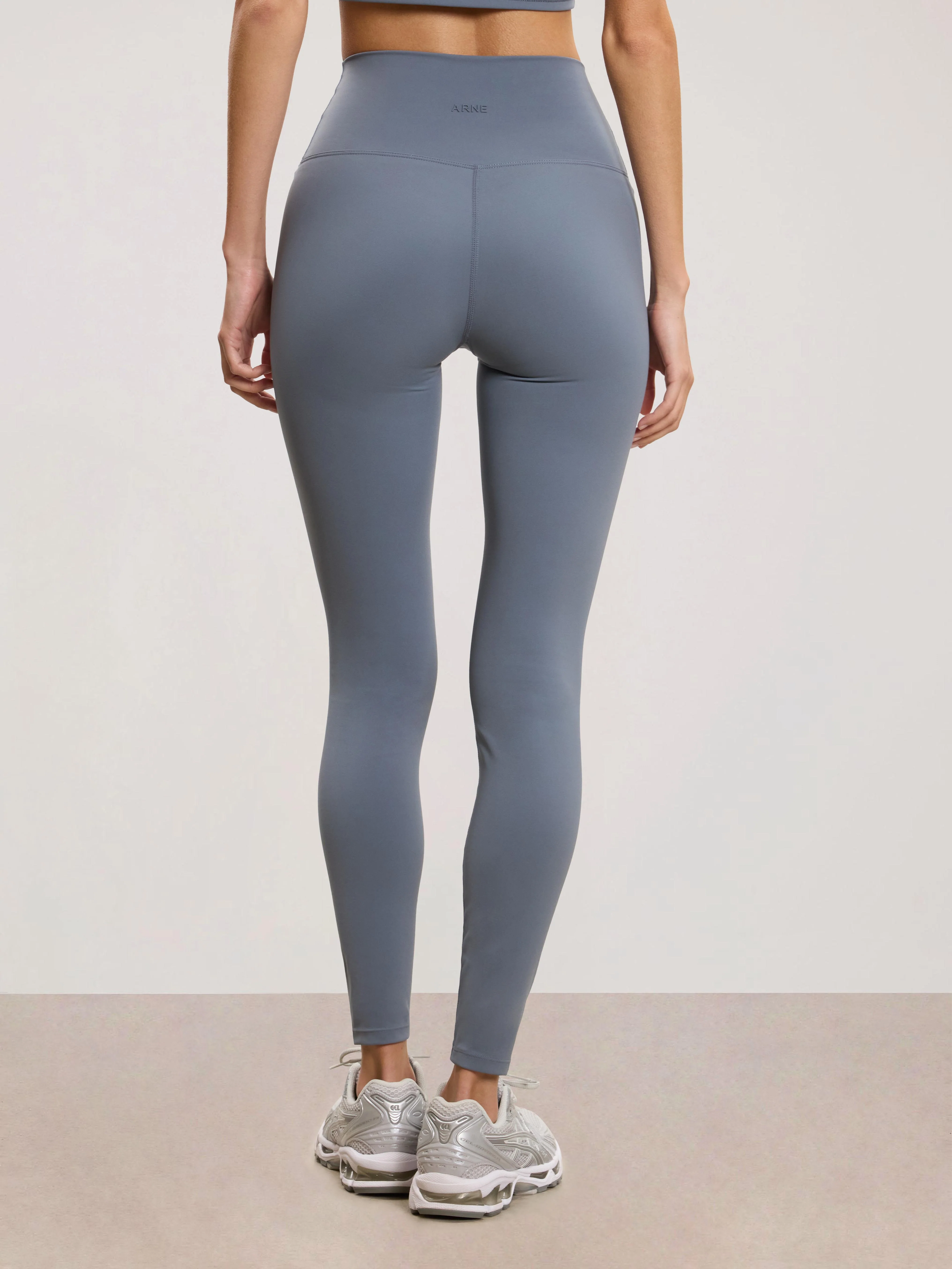 Womens Active Legging in Dove Blue - Image 3