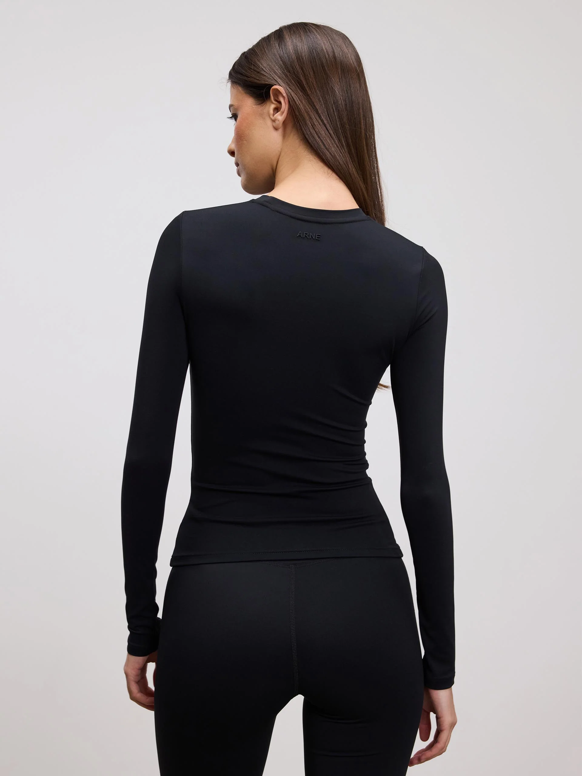 Womens Active Long Sleeve T-Shirt in Black - Image 4