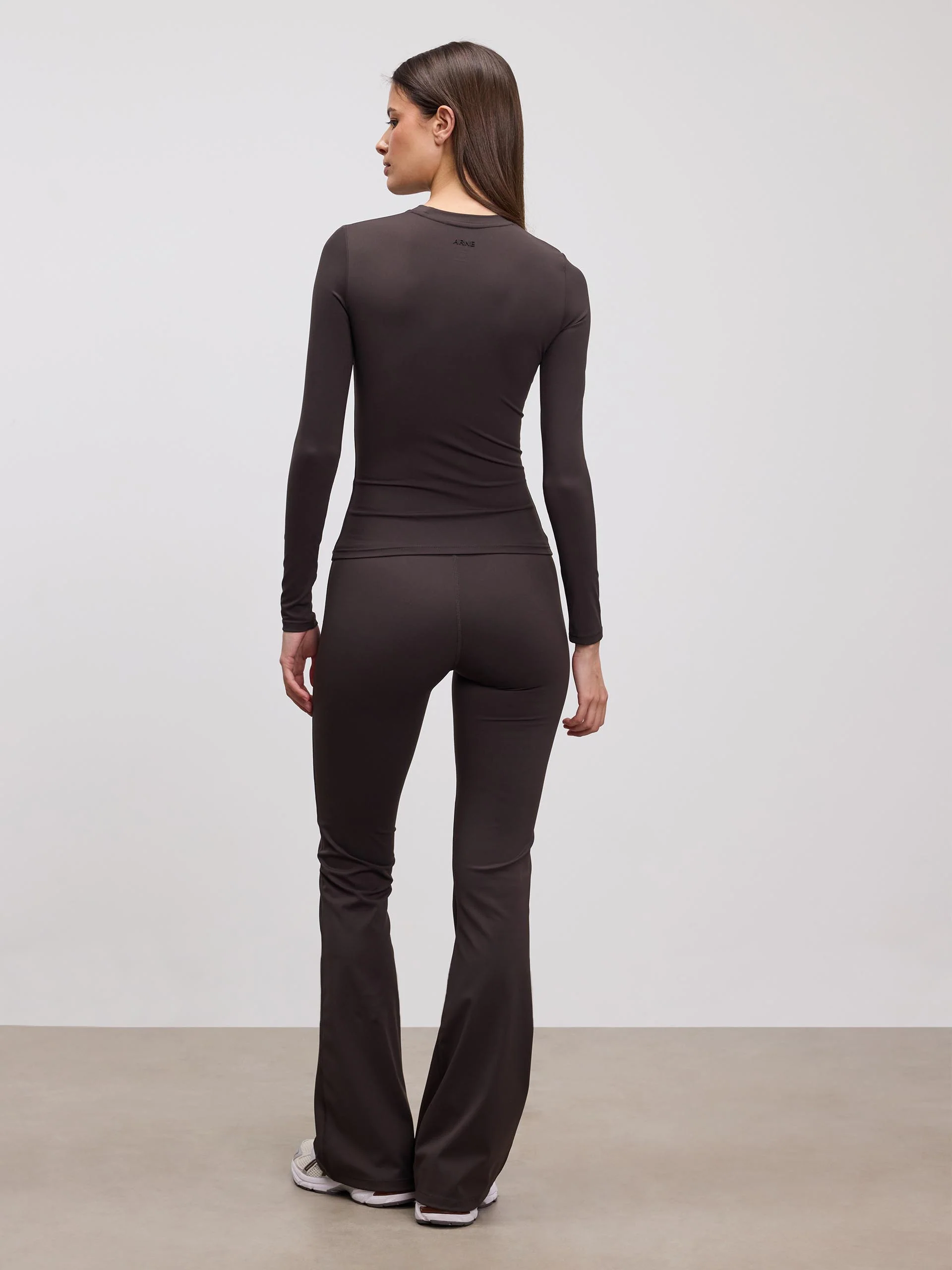 Womens Active Long Sleeve T-Shirt in Brown - Image 3