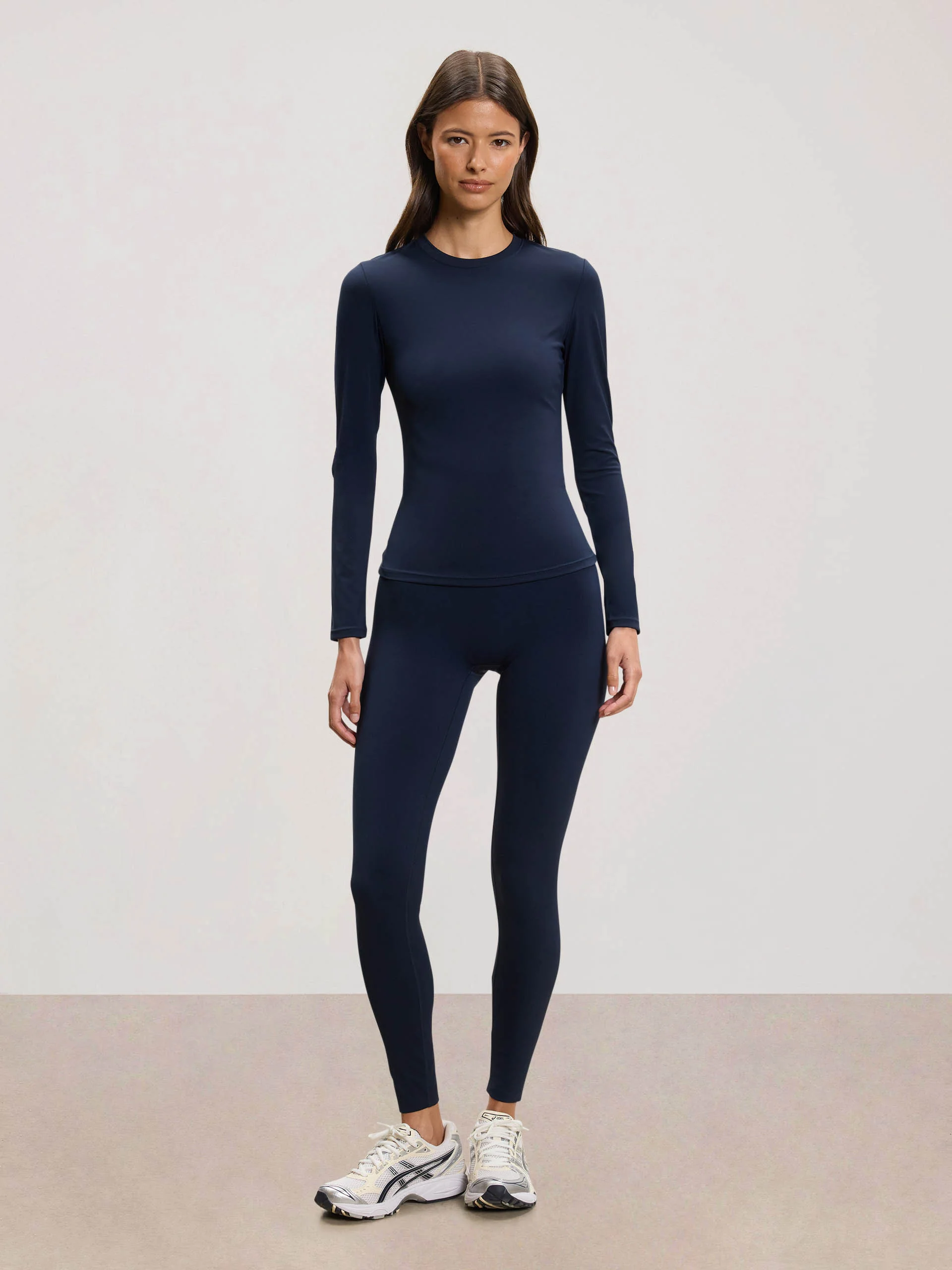 Womens Active Long Sleeve T-Shirt in Navy - Image 2