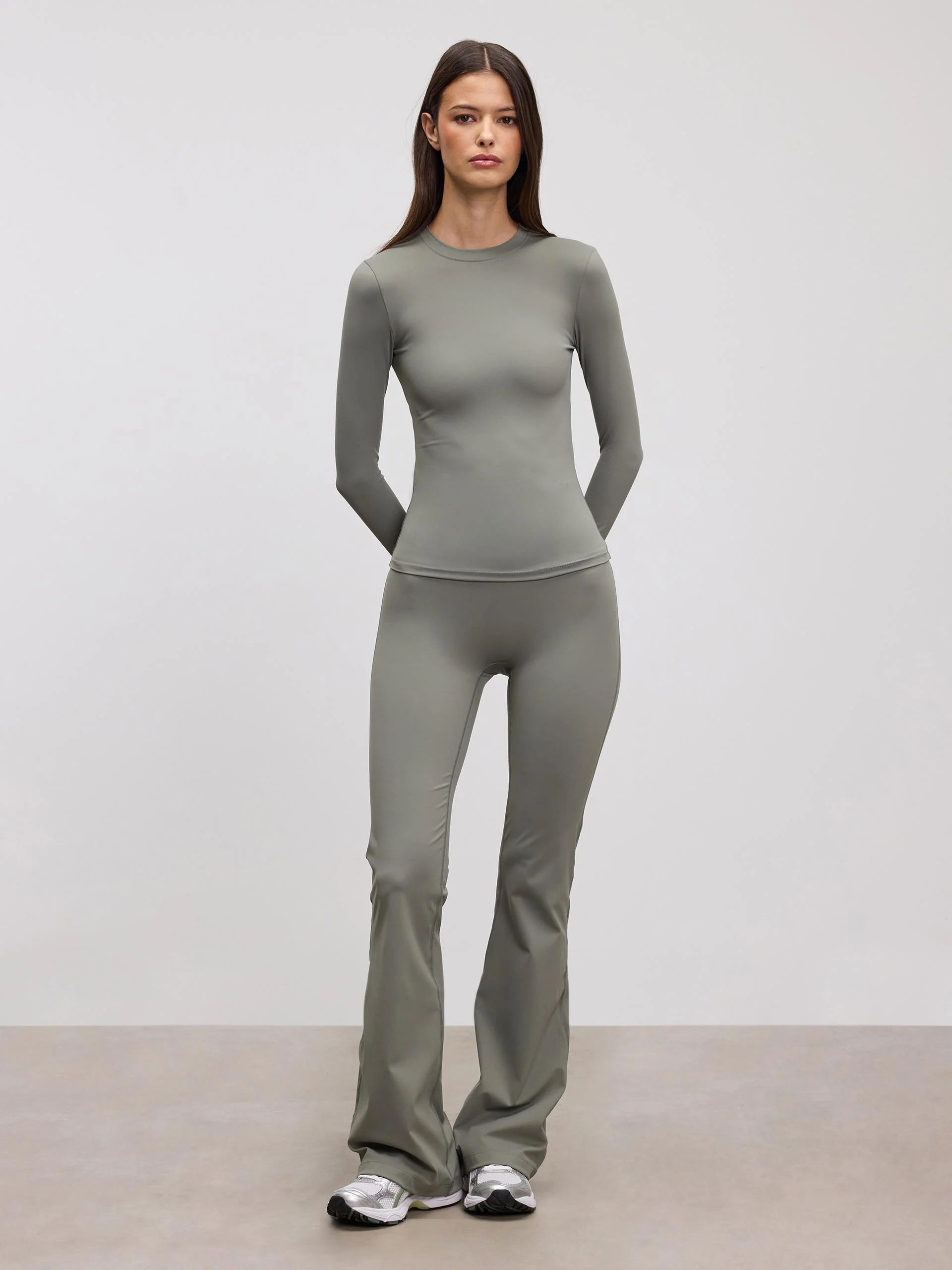 Womens Active Long Sleeve T-Shirt in Sage - Image 2