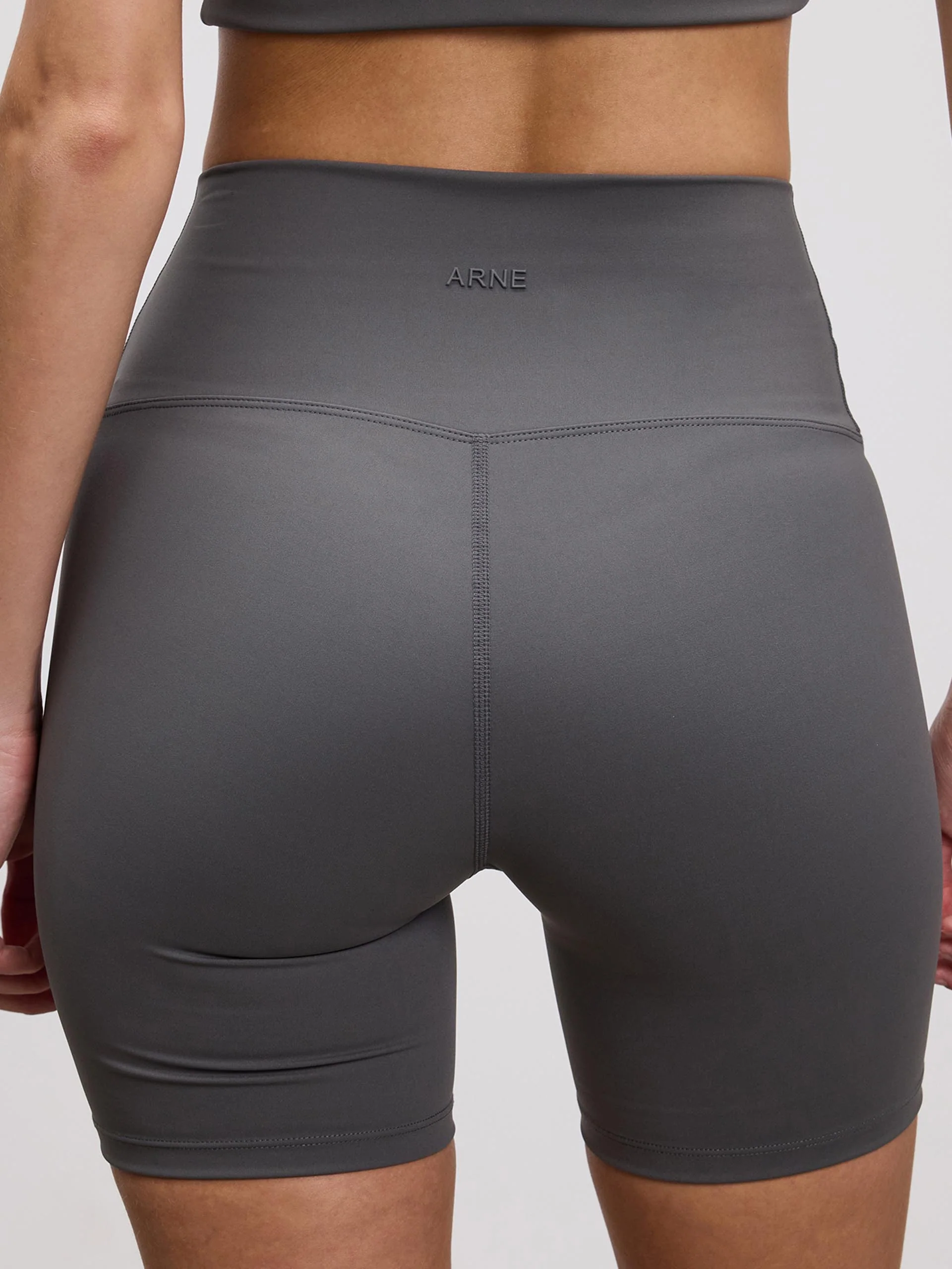 Womens Active Short in Grey - Image 5