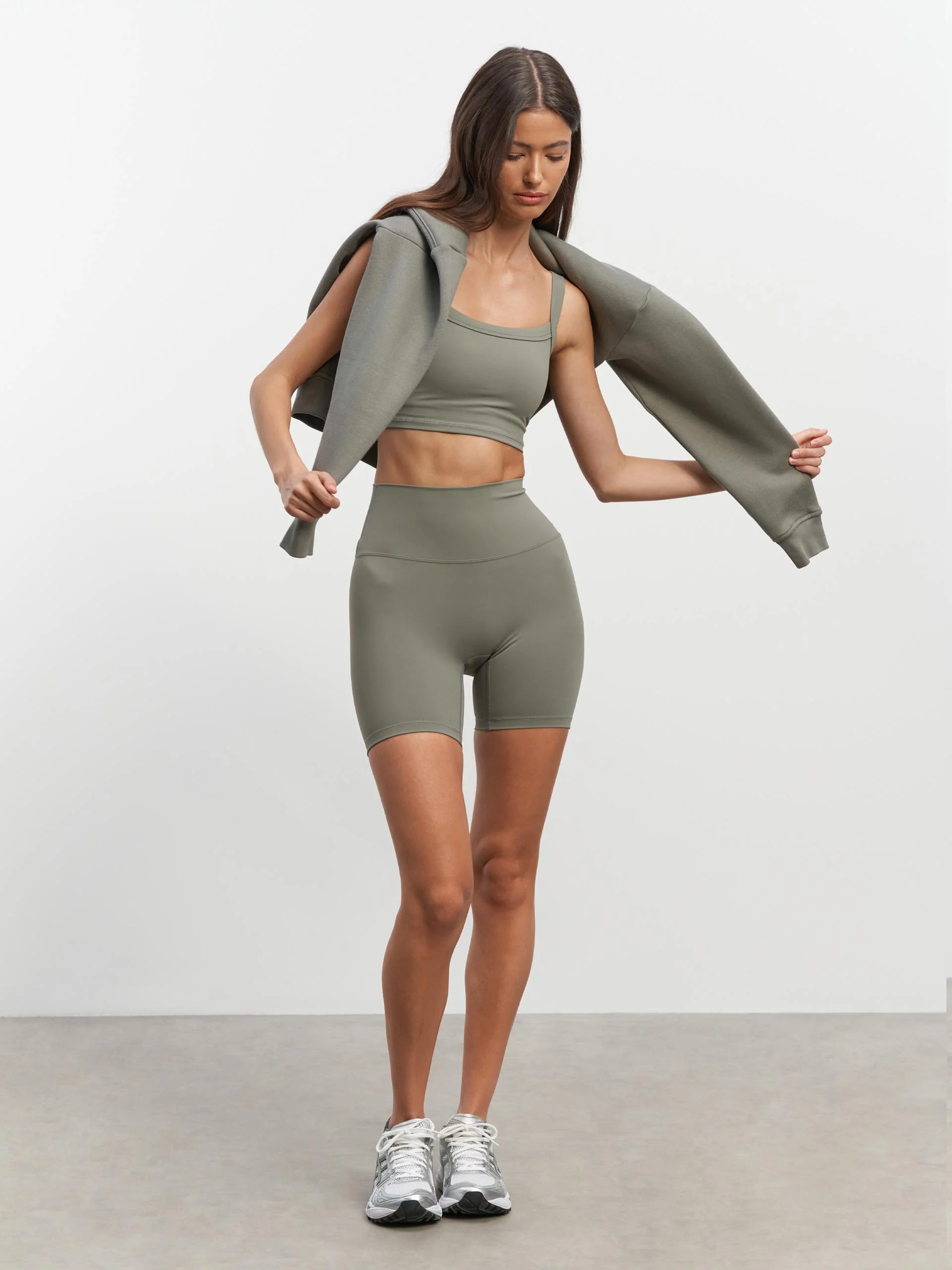Womens Active Short in Sage - Image 2