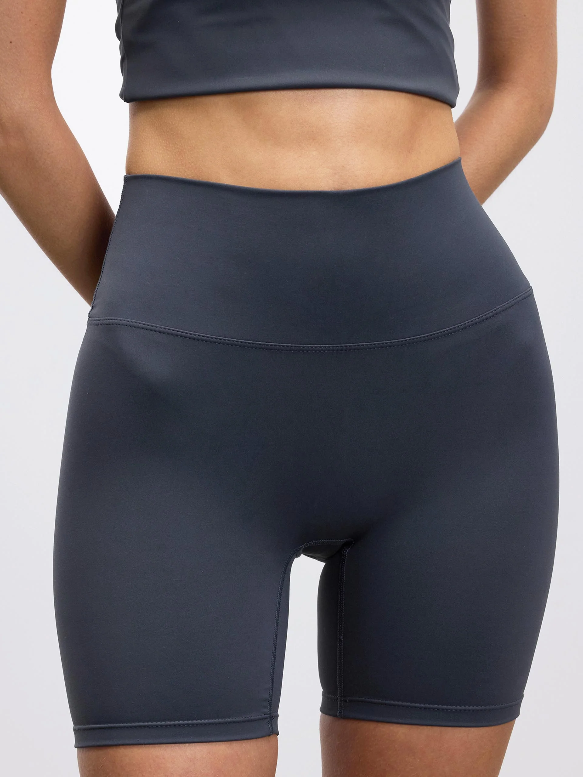 Womens Active Short in Slate Blue - Image 6