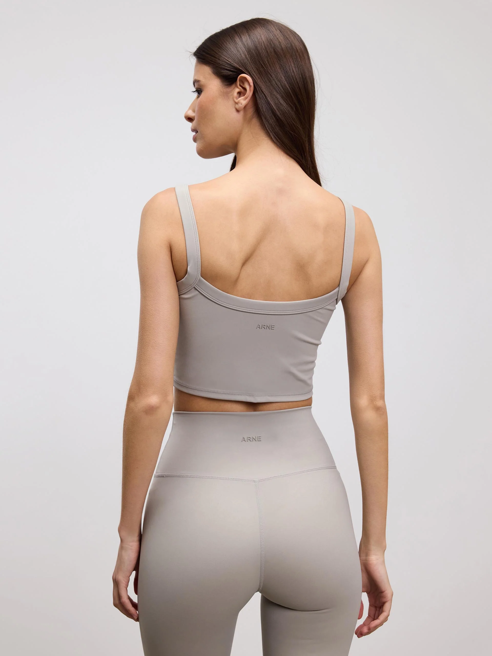 Womens Active Sports Bra in Stone - Image 3