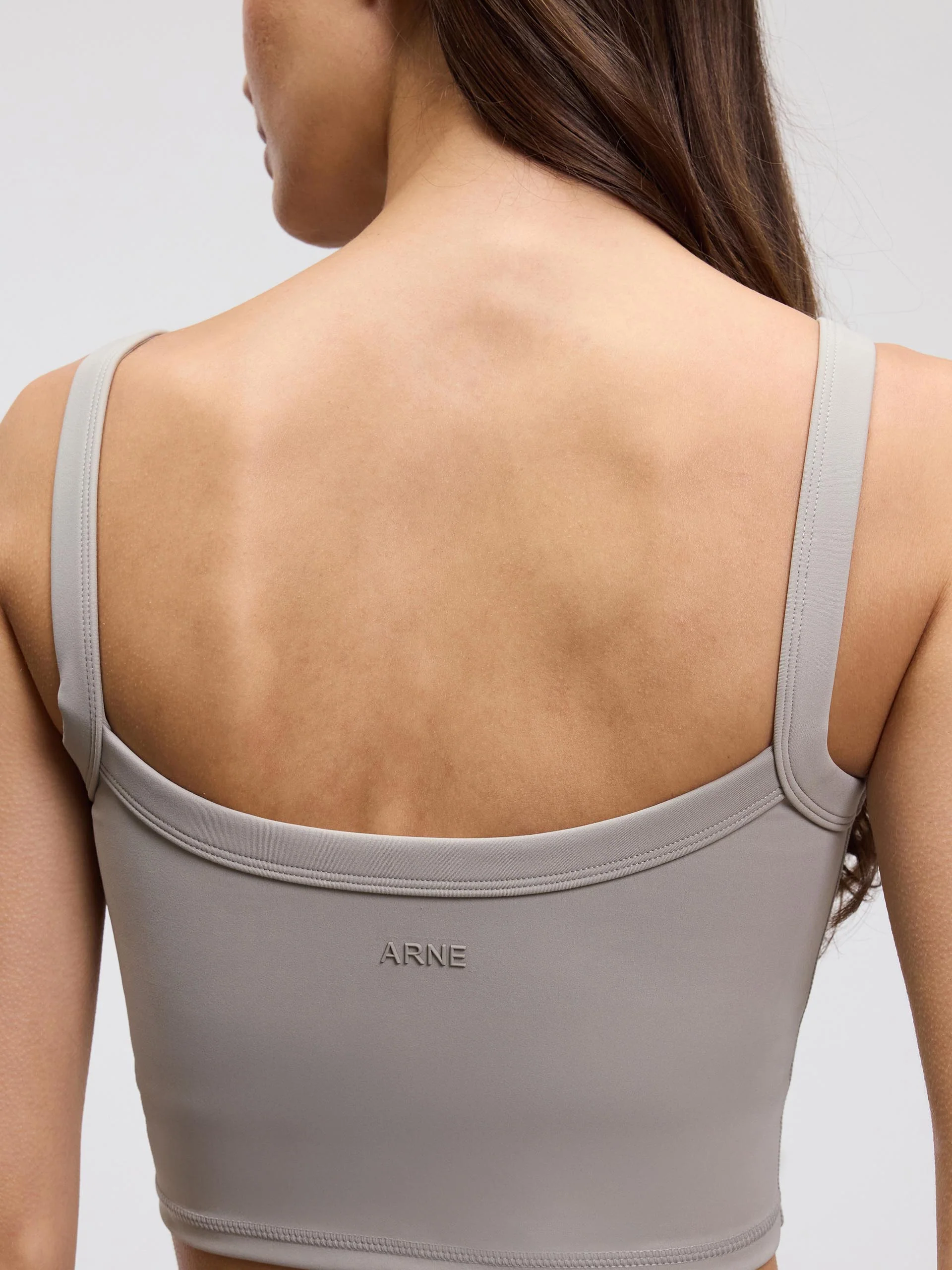 Womens Active Sports Bra in Stone - Image 4