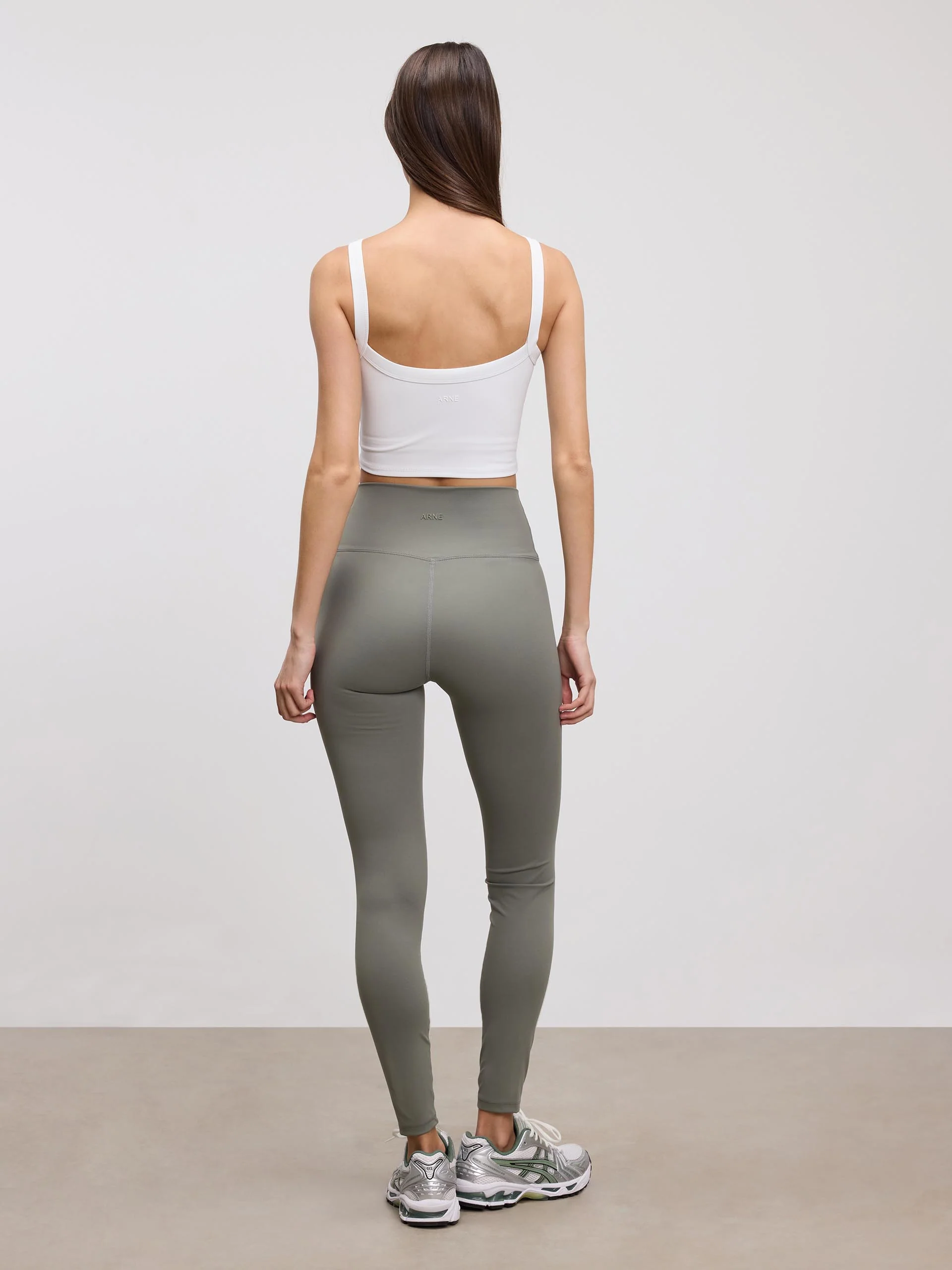 Womens Active Sports Bra in White - Image 3