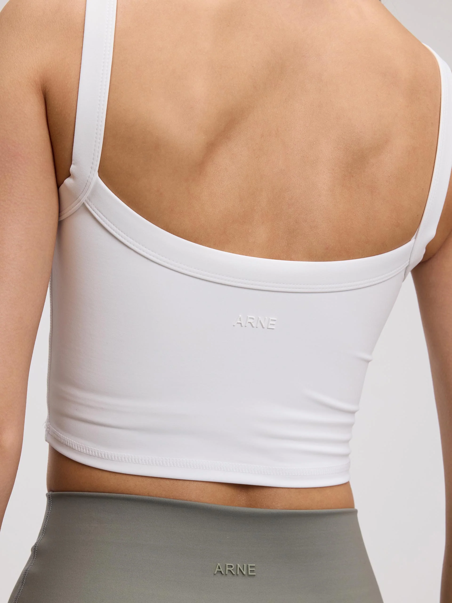 Womens Active Sports Bra in White - Image 5