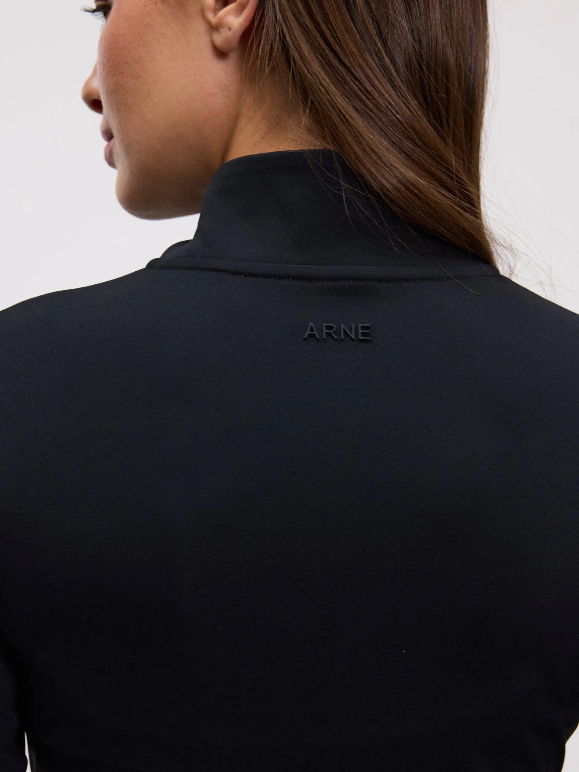 Womens Active Zip Through Jacket in Black - Image 5