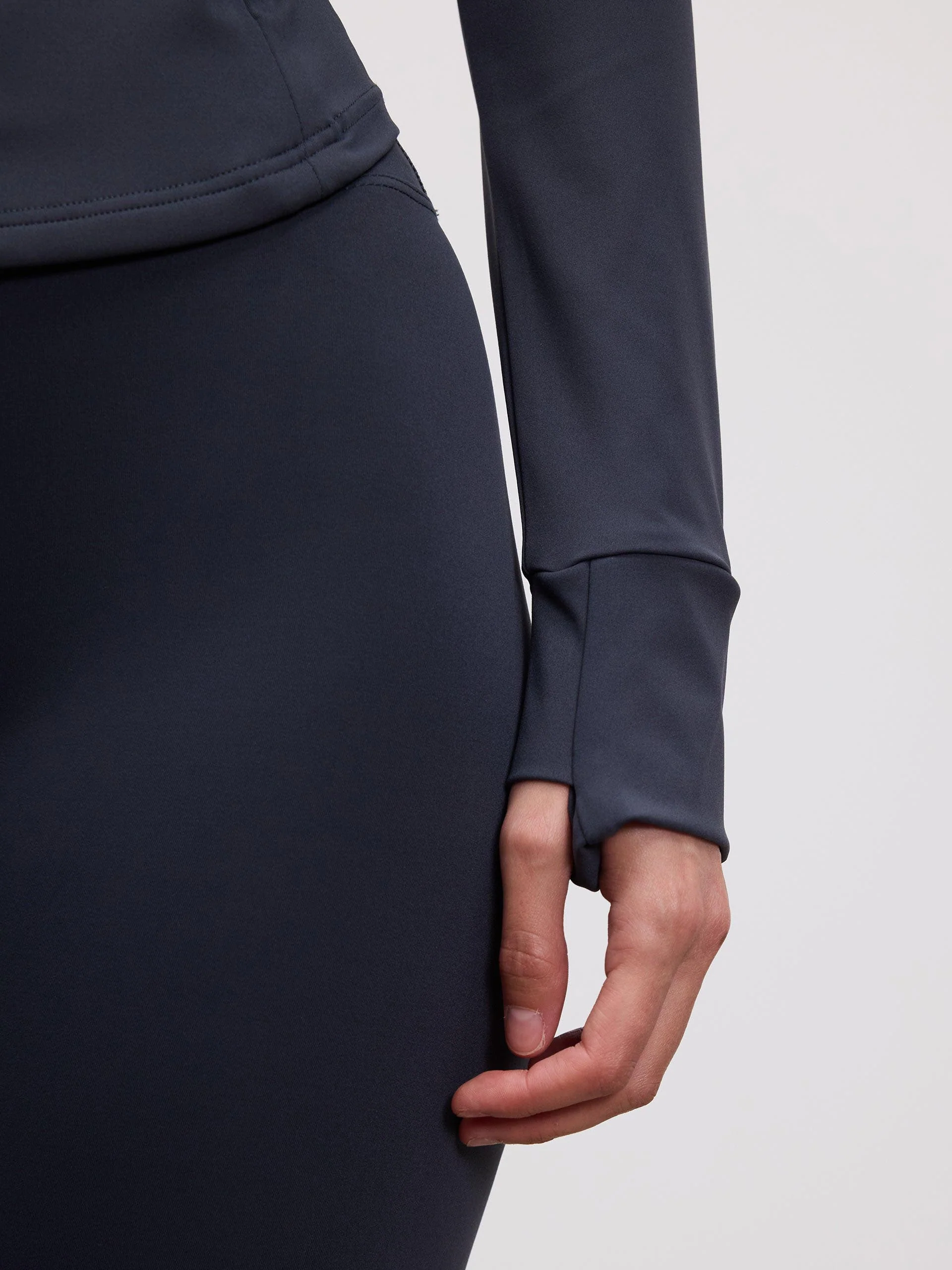 Womens Active Zip Through Jacket in Slate Blue - Image 4
