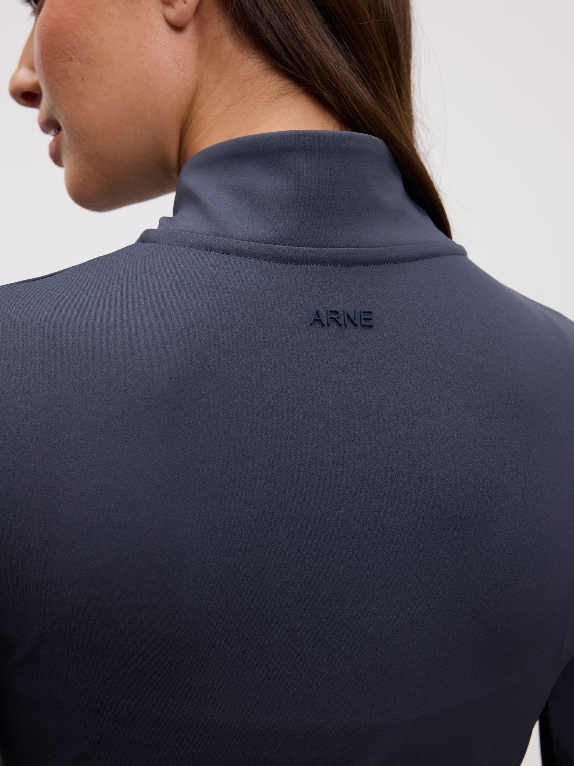 Womens Active Zip Through Jacket in Slate Blue - Image 6
