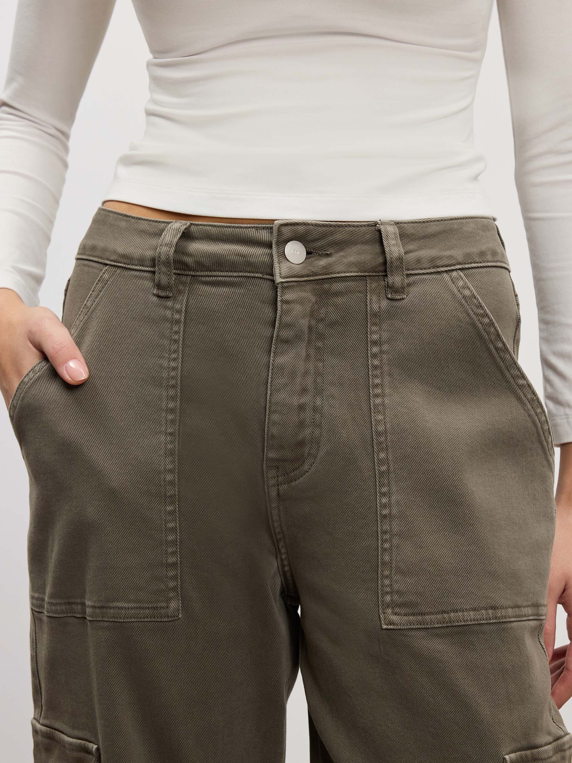 Womens Carpenter Pant in Dark Olive - Image 4
