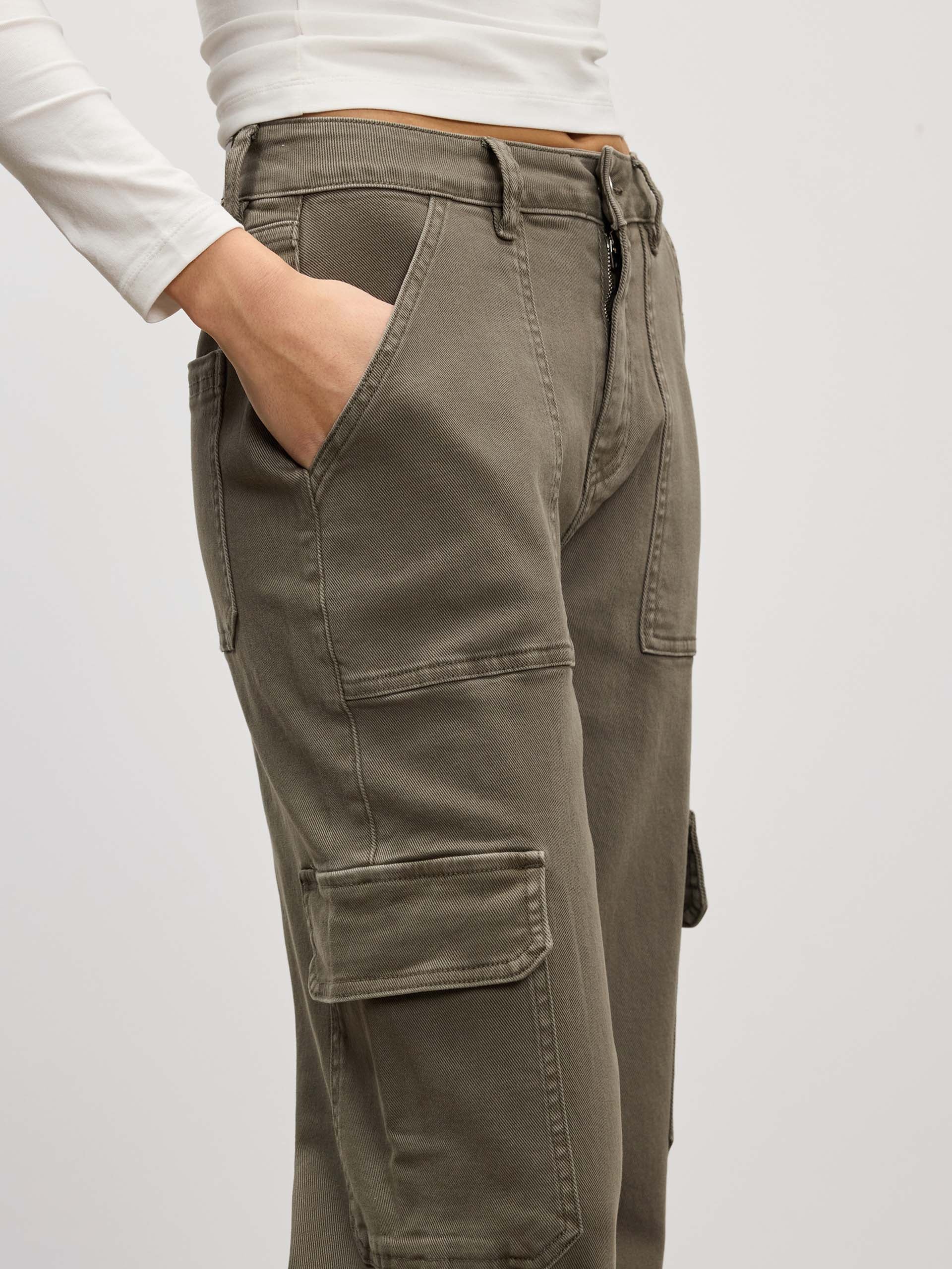 Womens Carpenter Pant in Dark Olive - Image 5