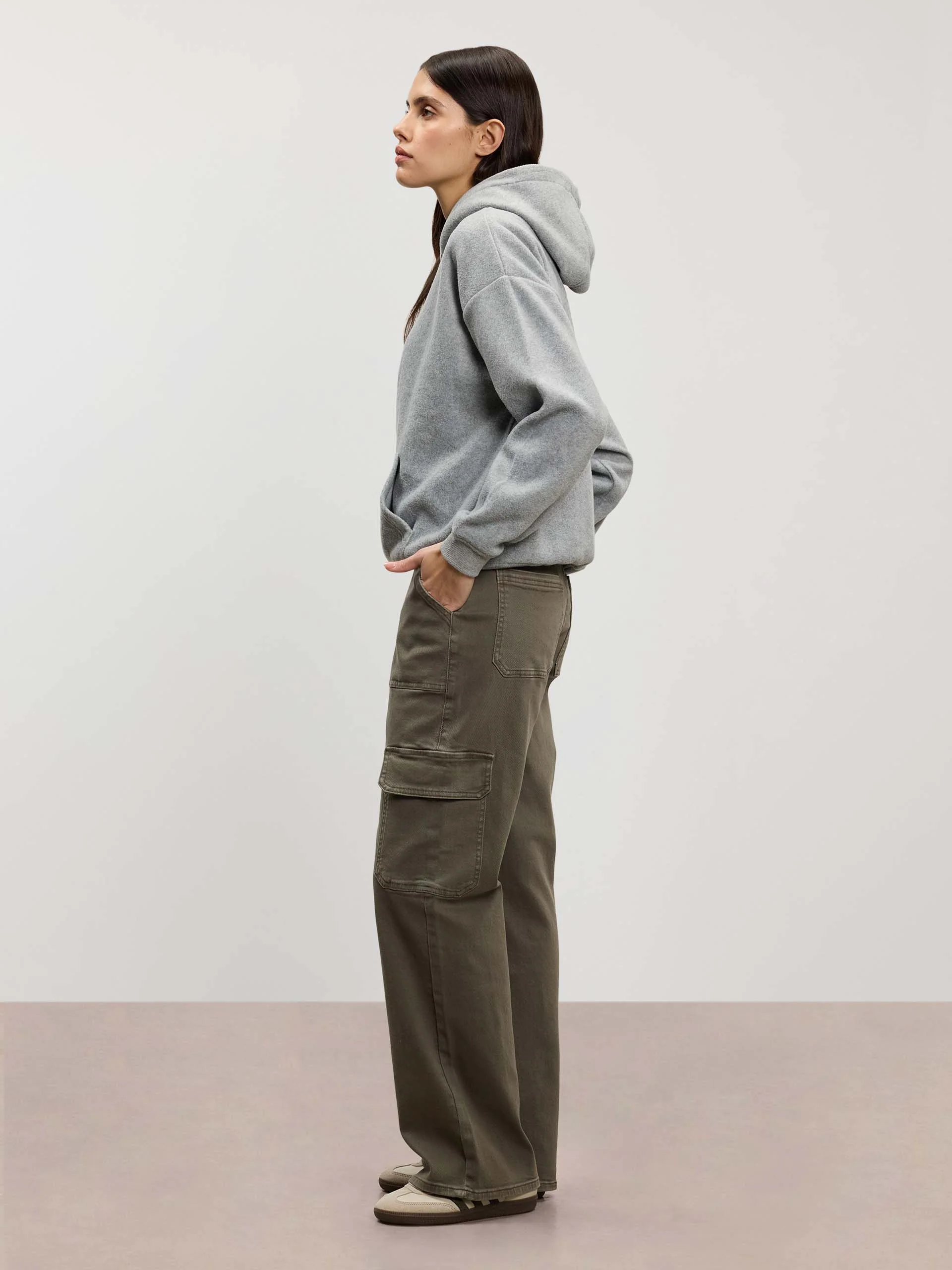 Womens Carpenter Pant in Dark Olive - Image 8