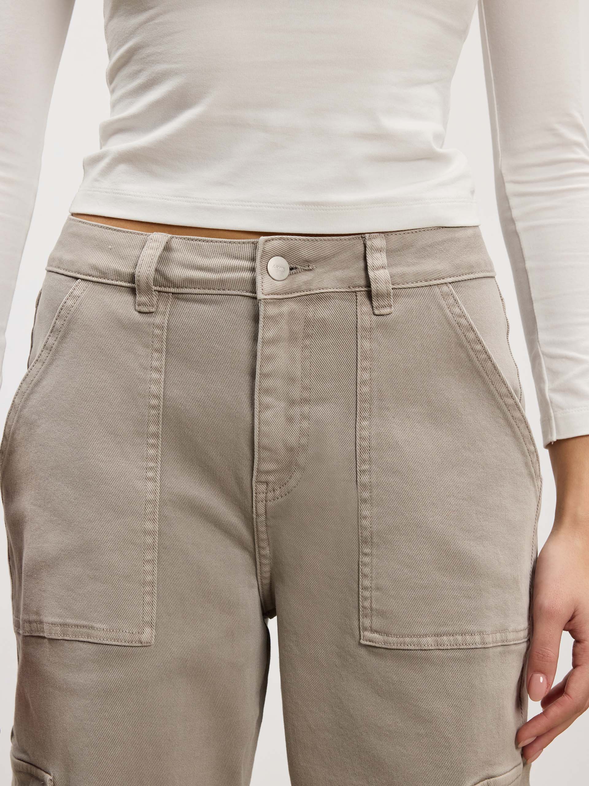 Womens Carpenter Pant in Stone - Image 4