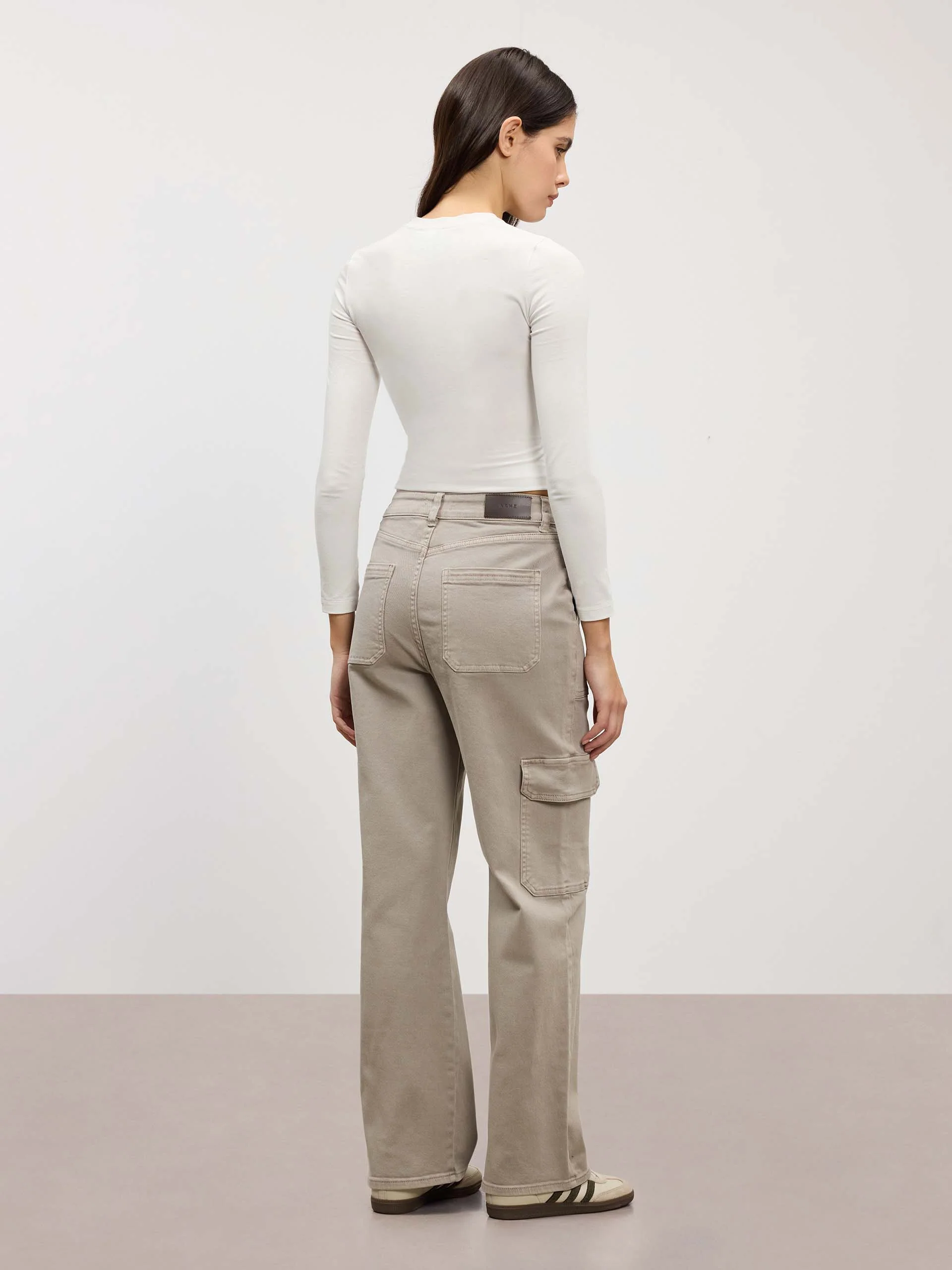 Womens Carpenter Pant in Stone - Image 6