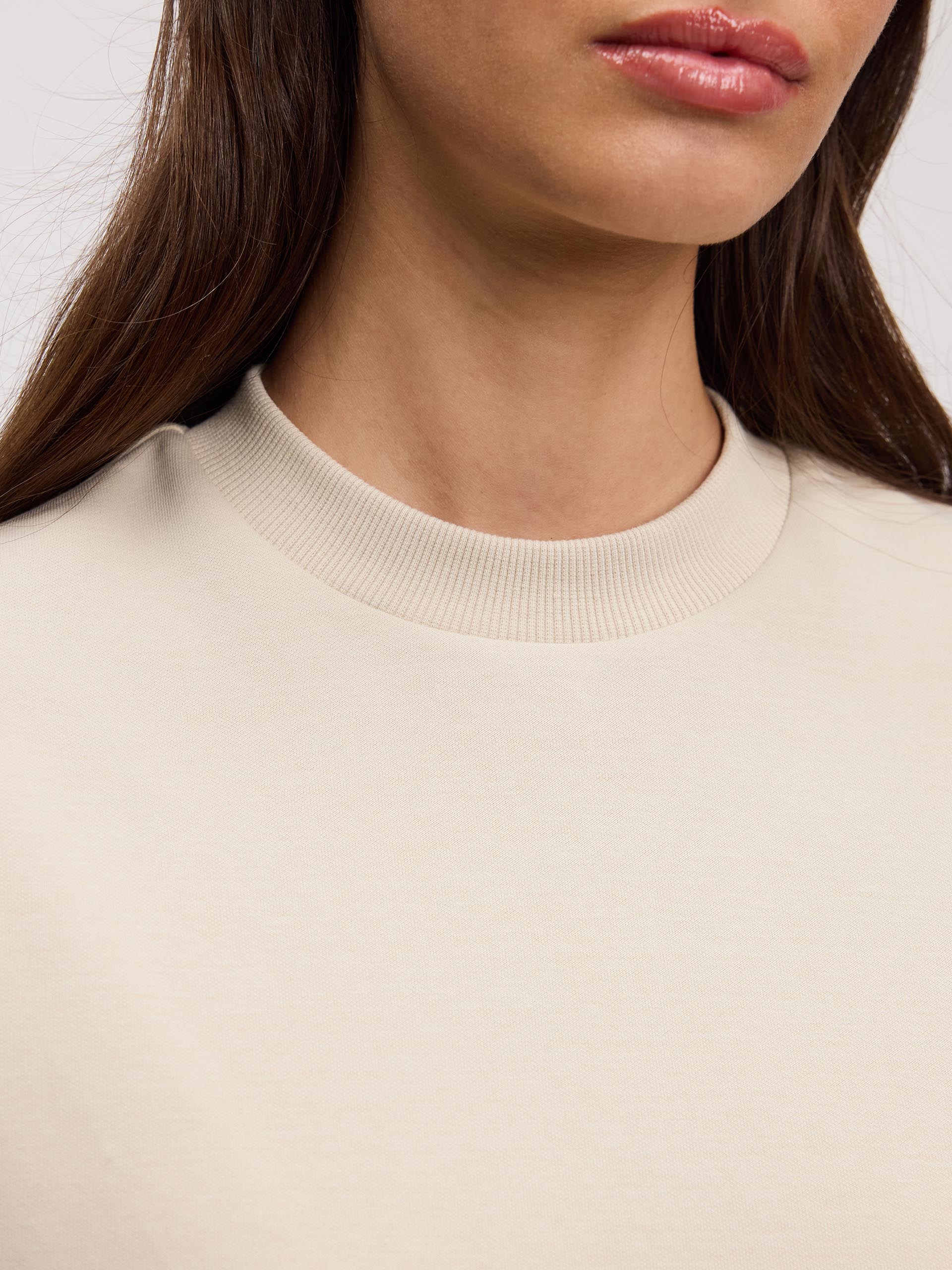 Womens Interlock Relaxed T-Shirt in Stone - Image 5