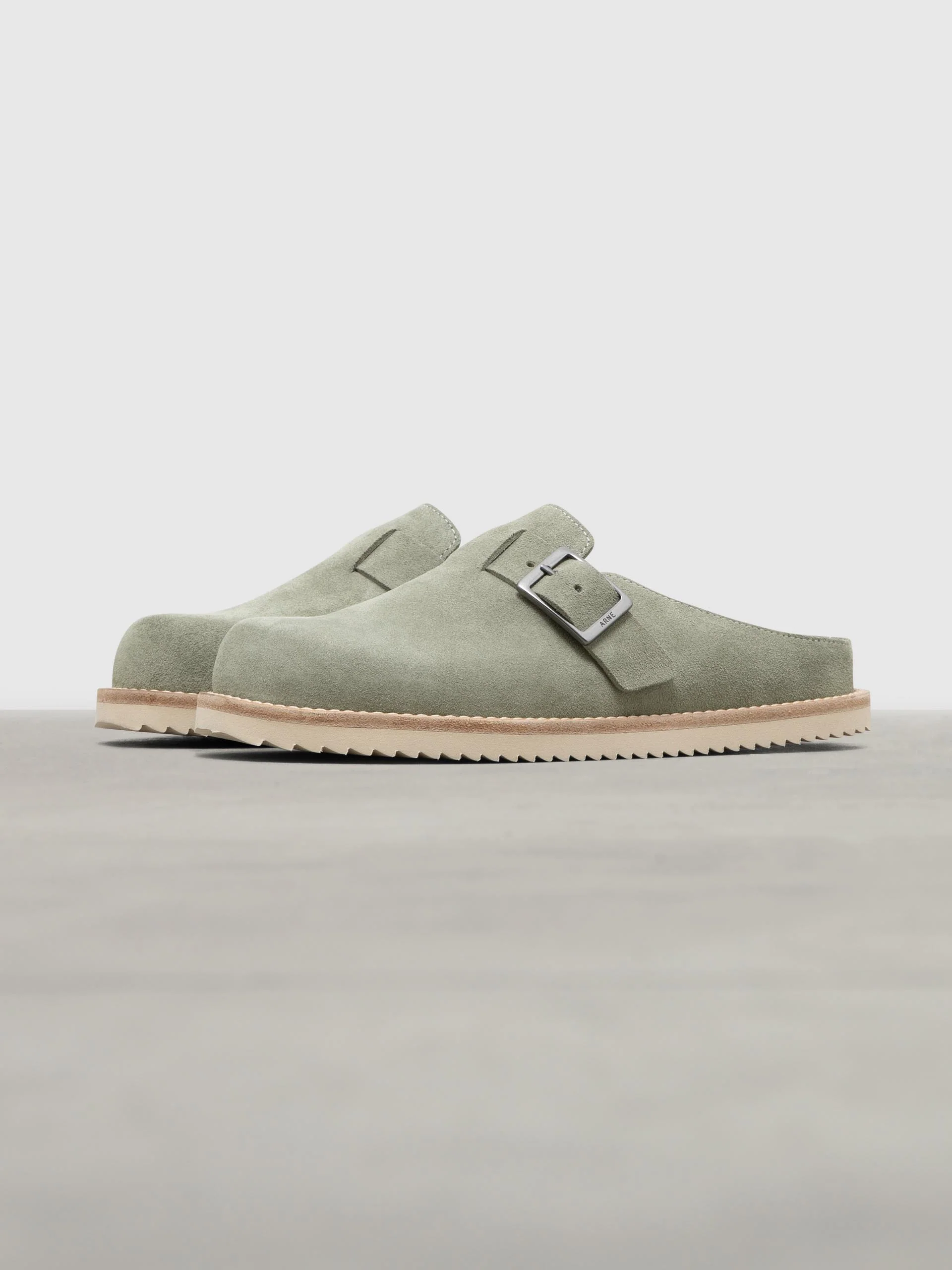 Womens Mule in Olive - Image 2