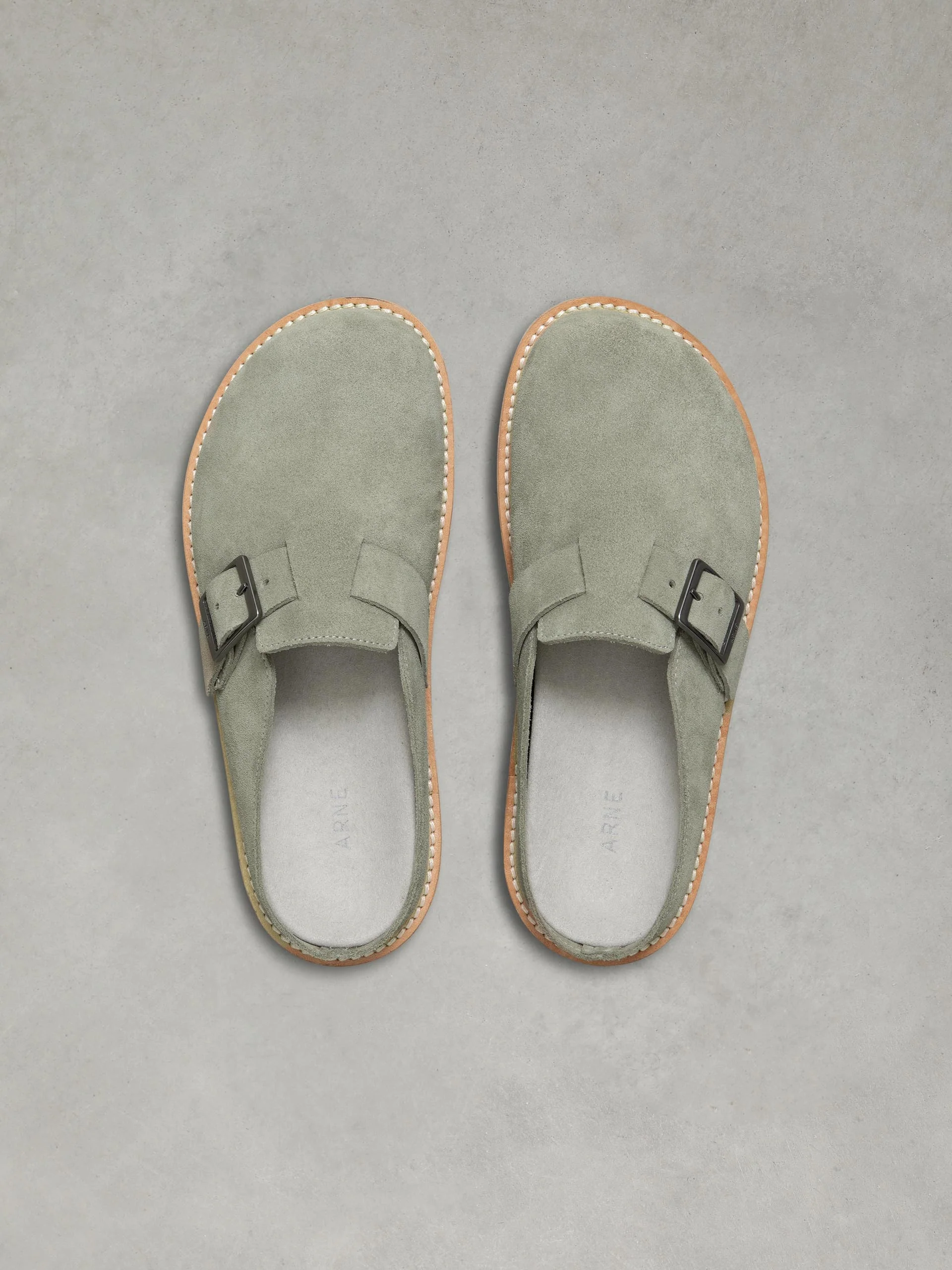Womens Mule in Olive - Image 4
