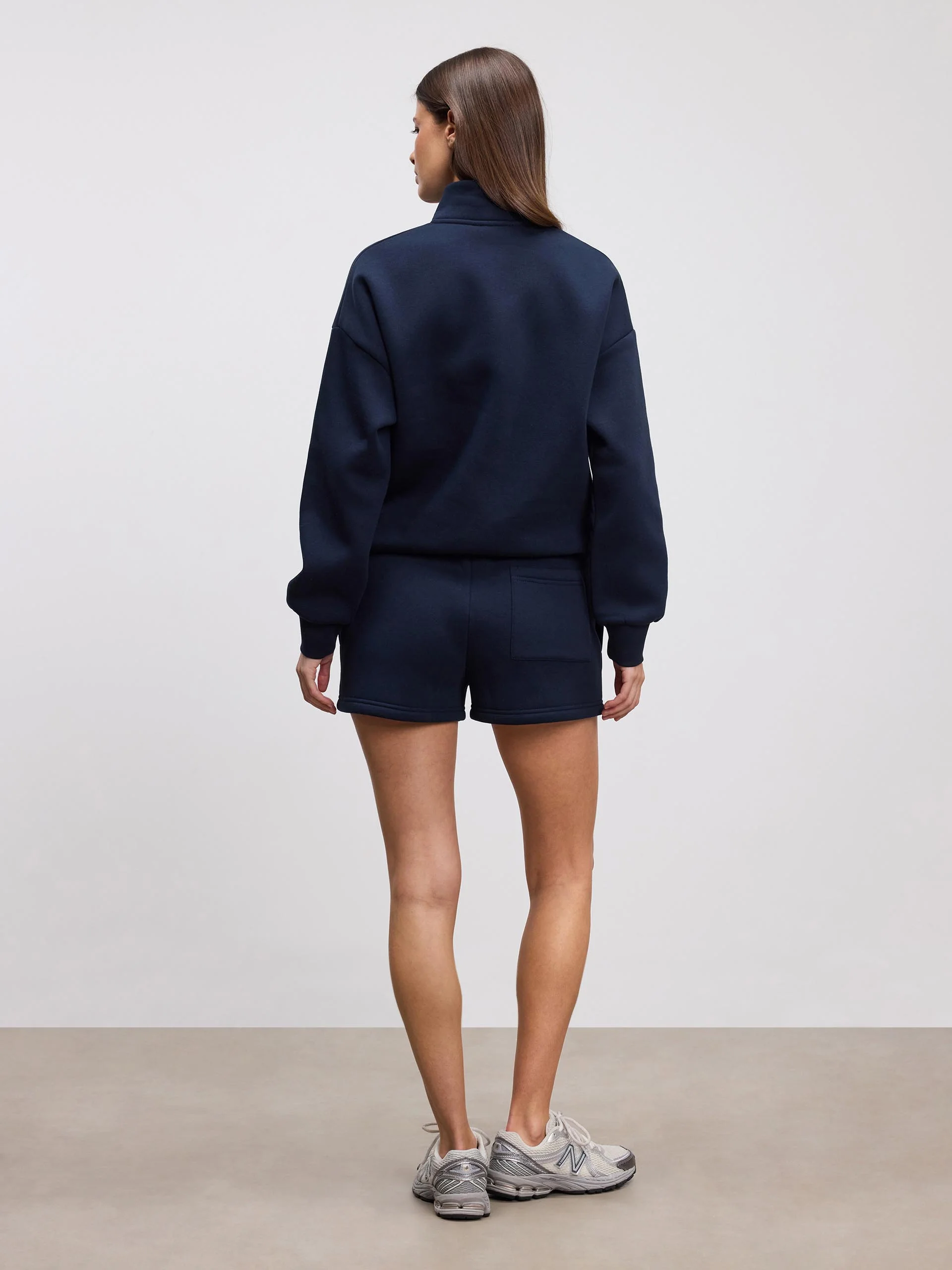 Womens Neoprene Half Zip in Navy - Image 4