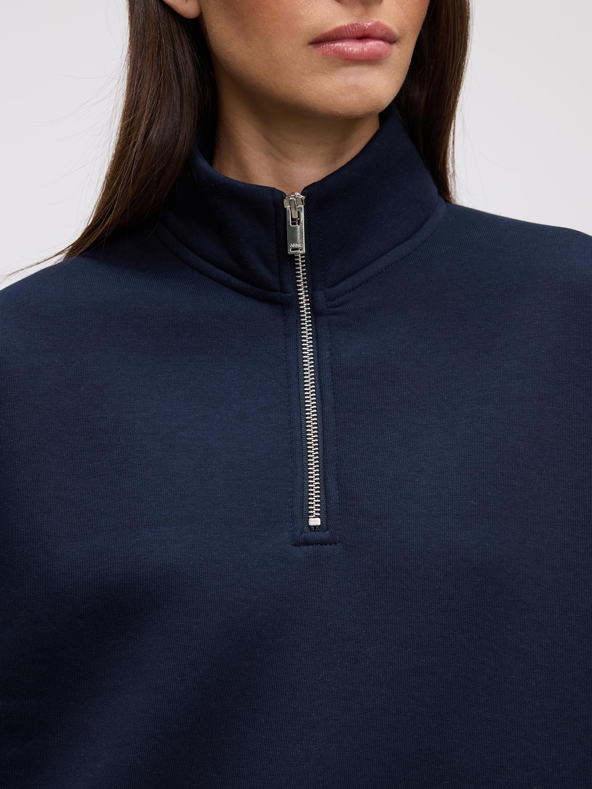Womens Neoprene Half Zip in Navy - Image 5