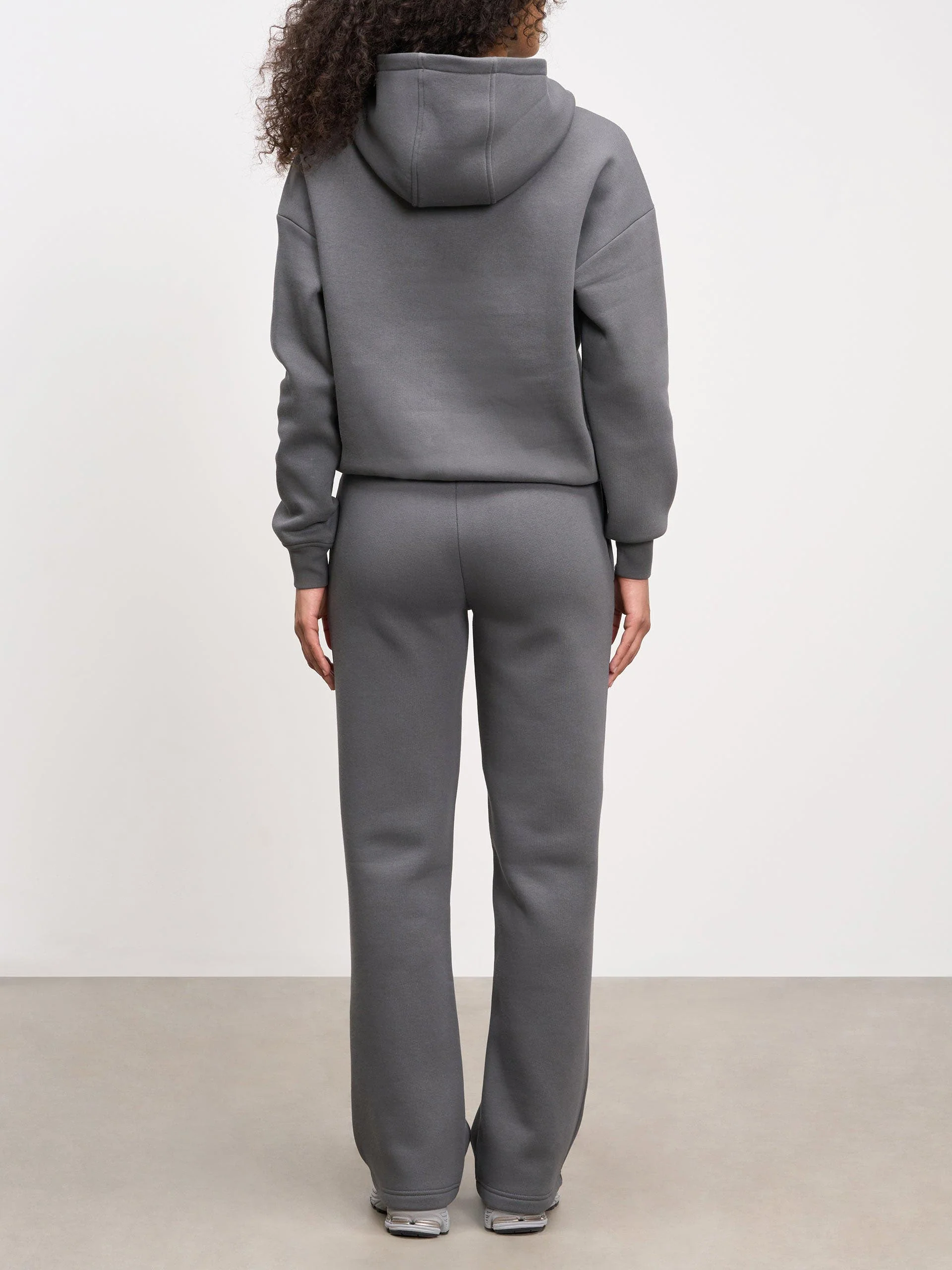 Womens Neoprene Hoodie in Grey - Image 4