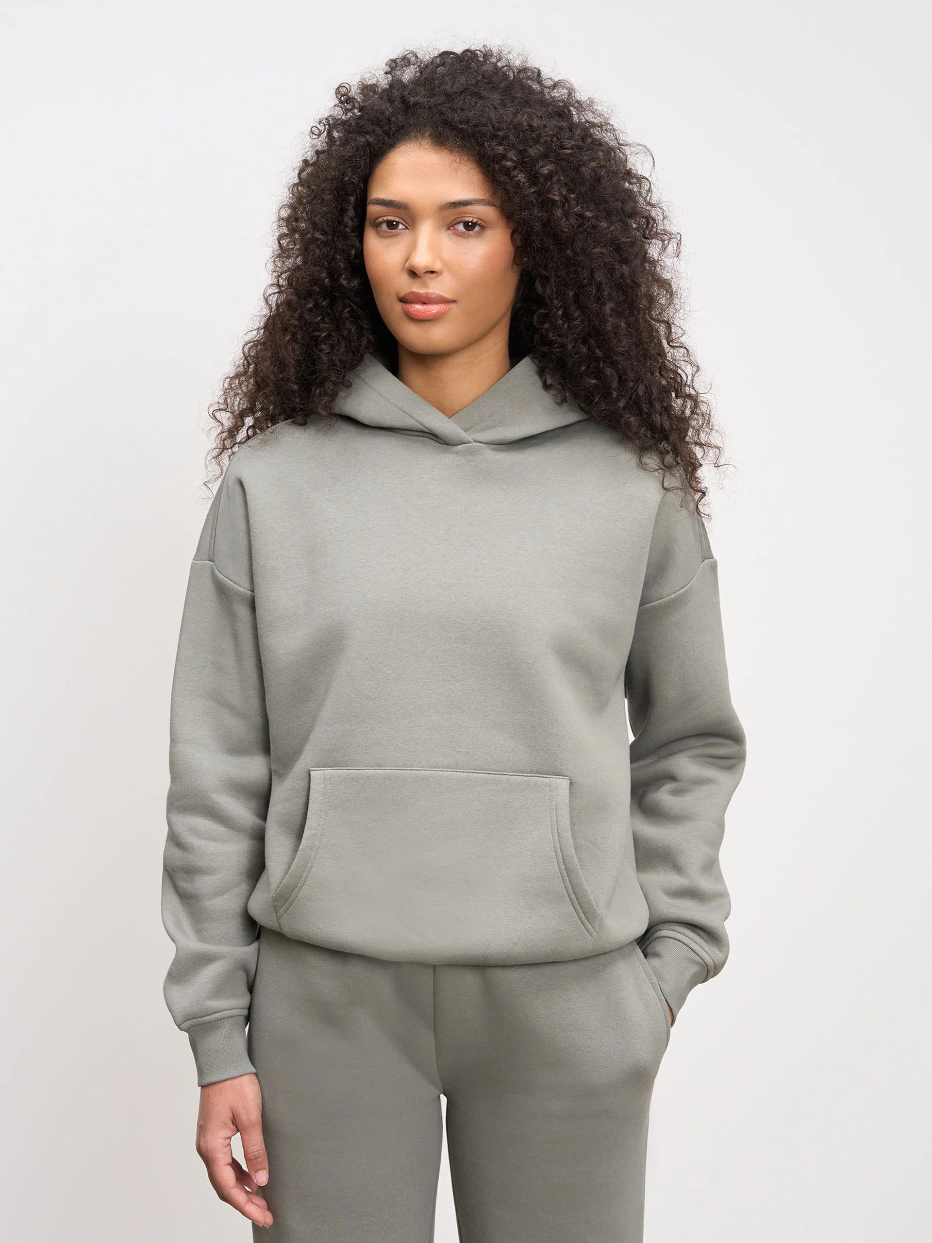 Womens Neoprene Hoodie in Sage - Image 3