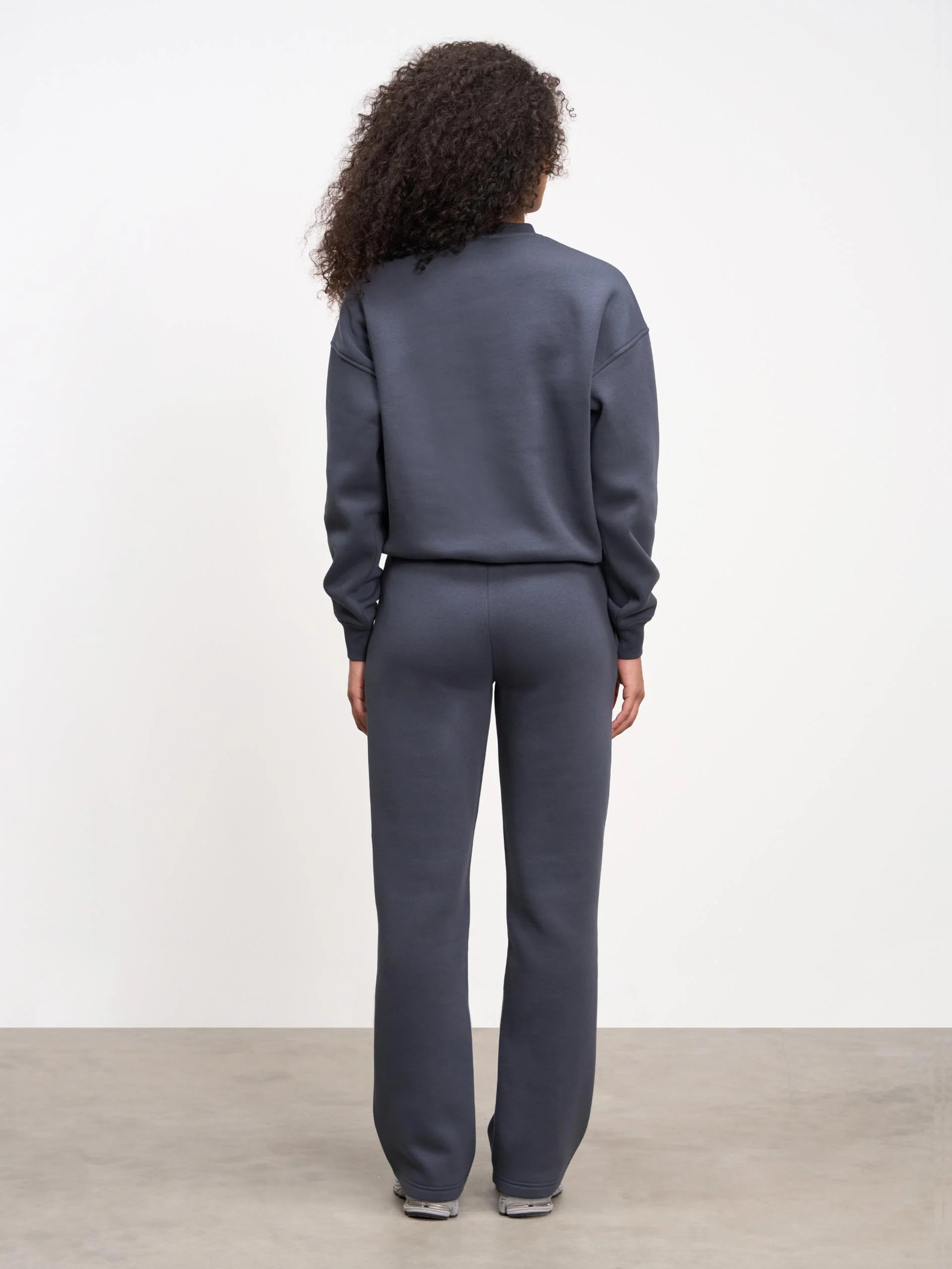 Womens Neoprene Hoodie in Slate Blue - Image 3