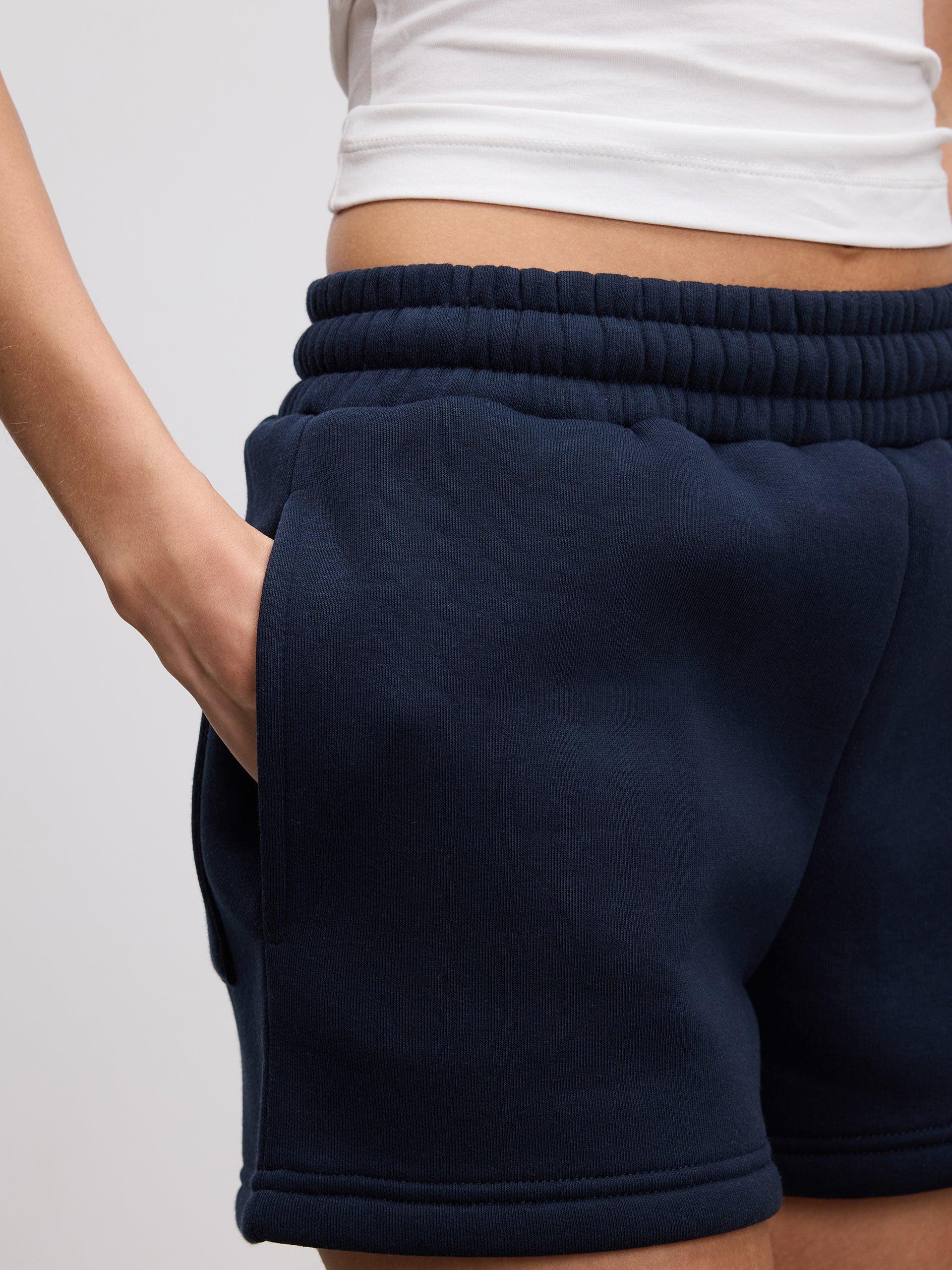 Womens Neoprene Short in Navy - Image 5