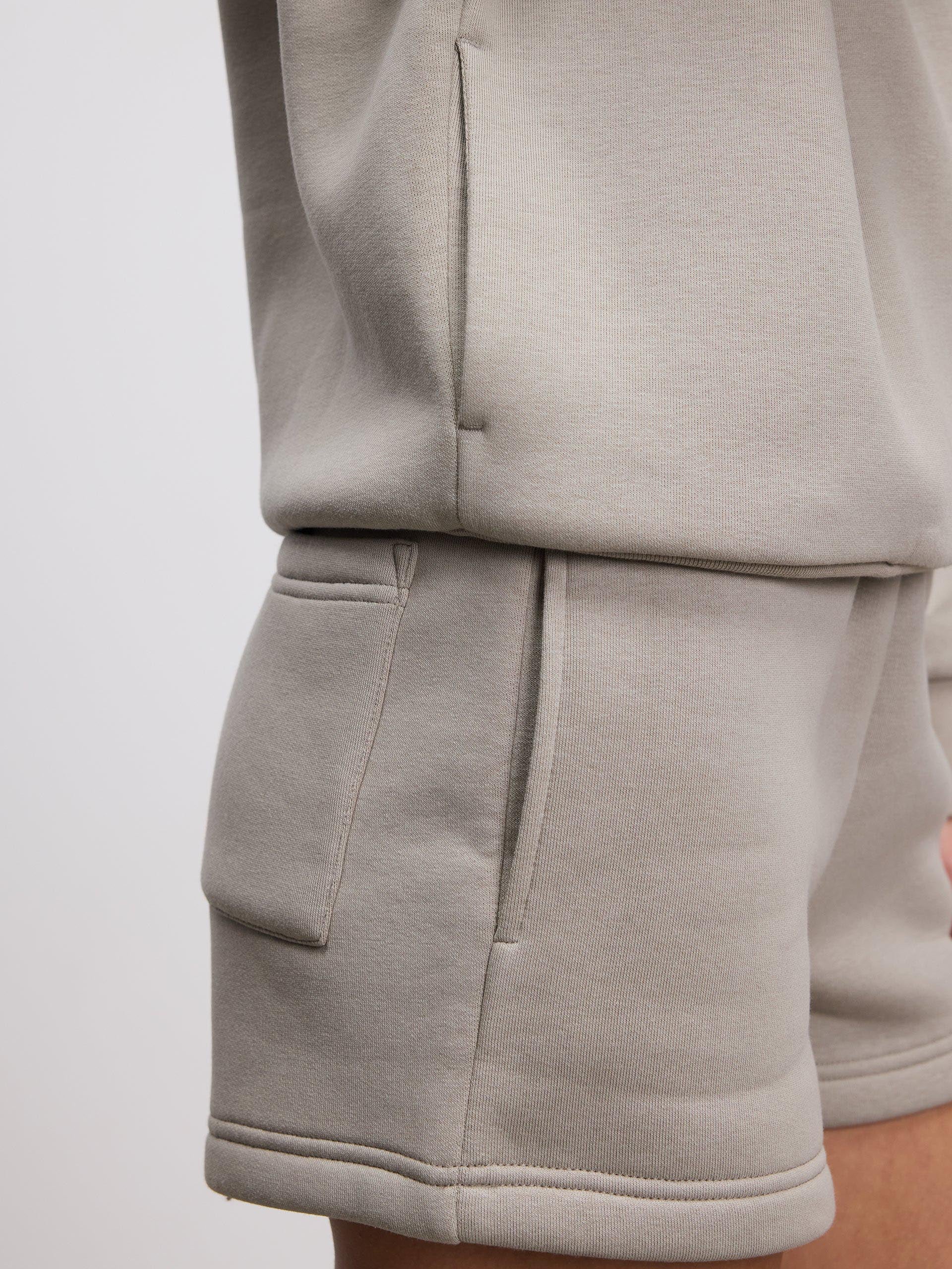 Womens Neoprene Short in Stone - Image 8