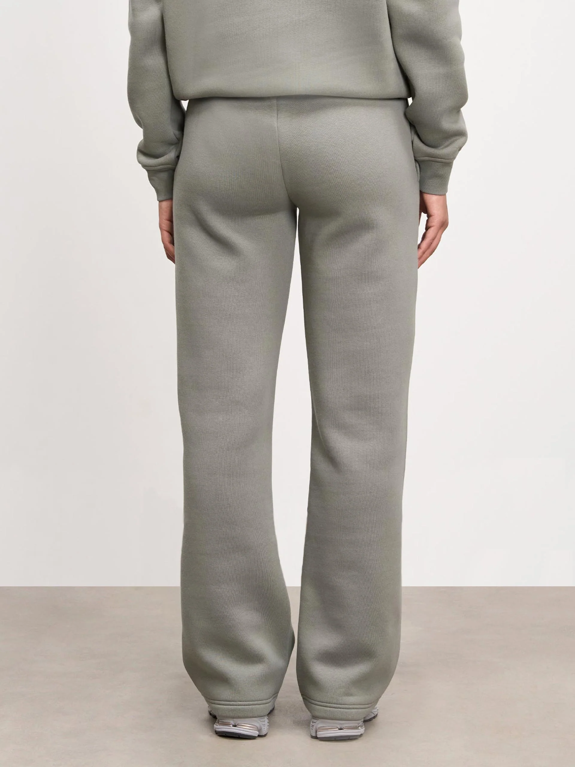 Womens Neoprene Straight Leg Jogger in Sage - Image 3