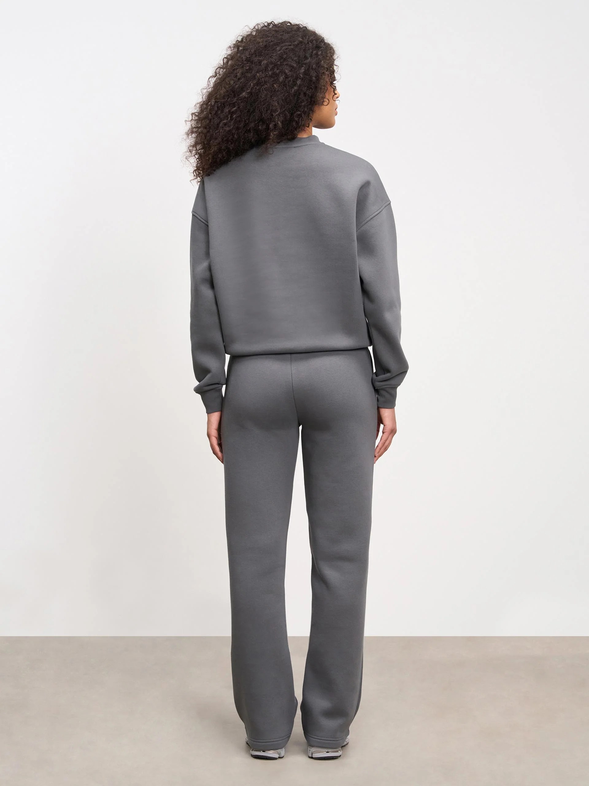 Womens Neoprene Sweatshirt in Grey - Image 4