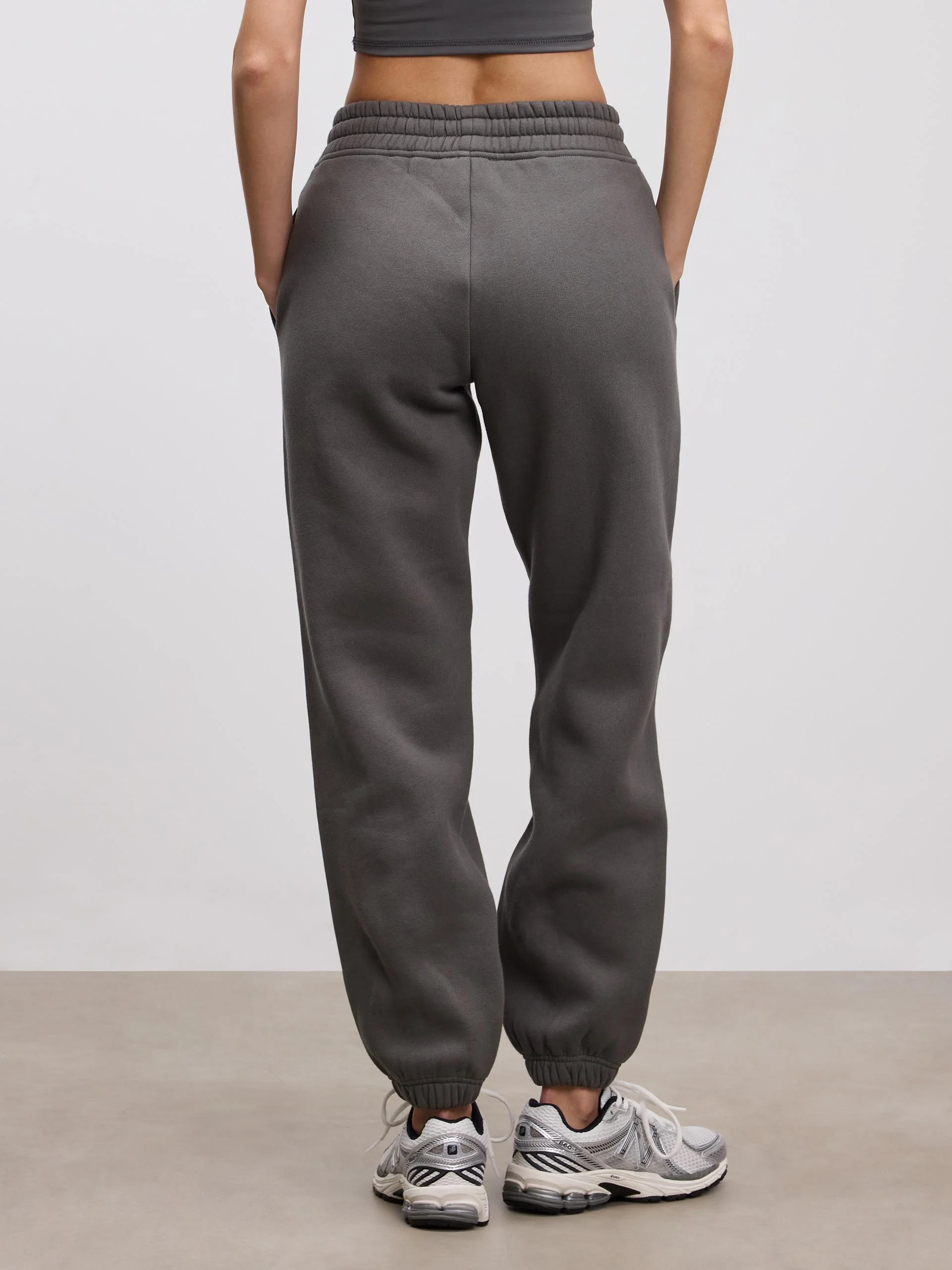 Womens Relaxed Cuffed Jogger in Grey - Image 3