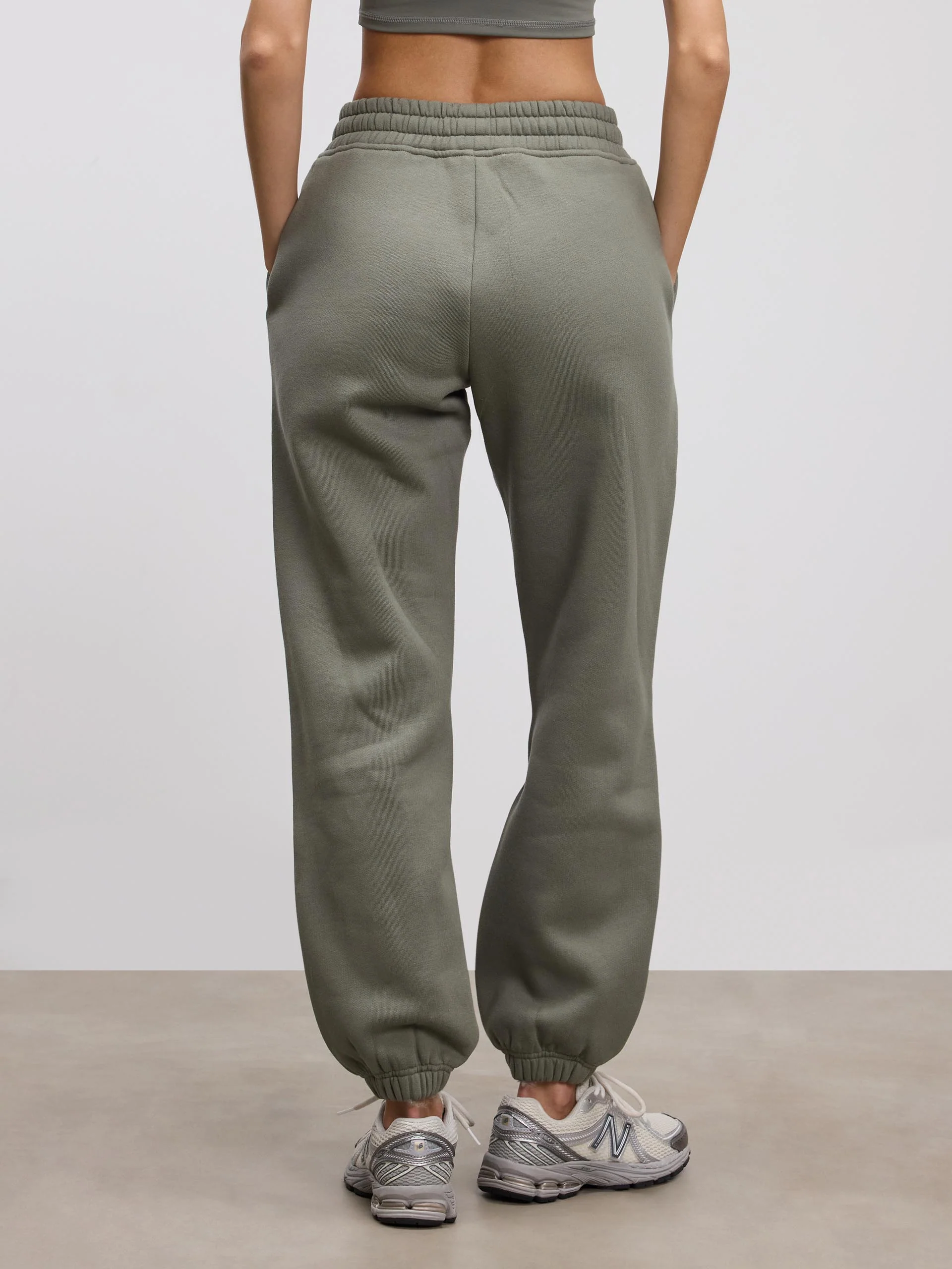 Womens Relaxed Cuffed Jogger in Sage - Image 3