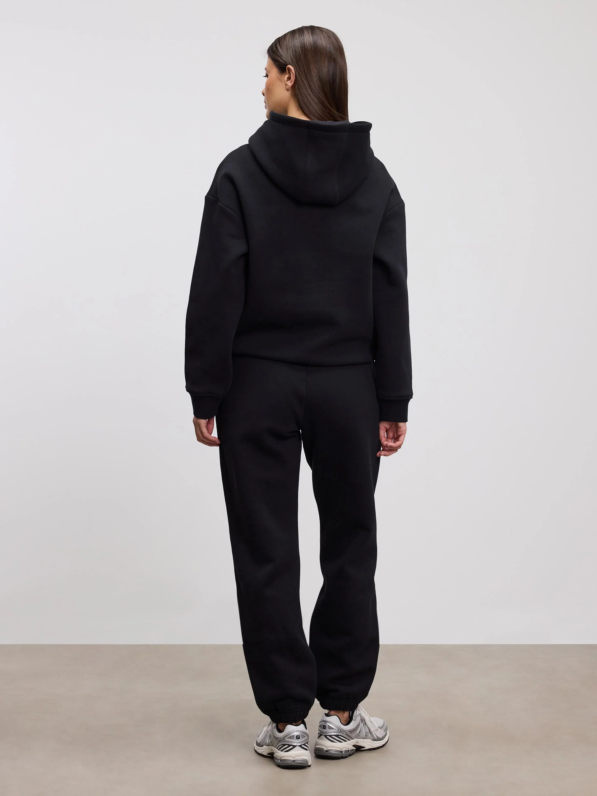 Womens Relaxed Hoodie in Black - Image 3