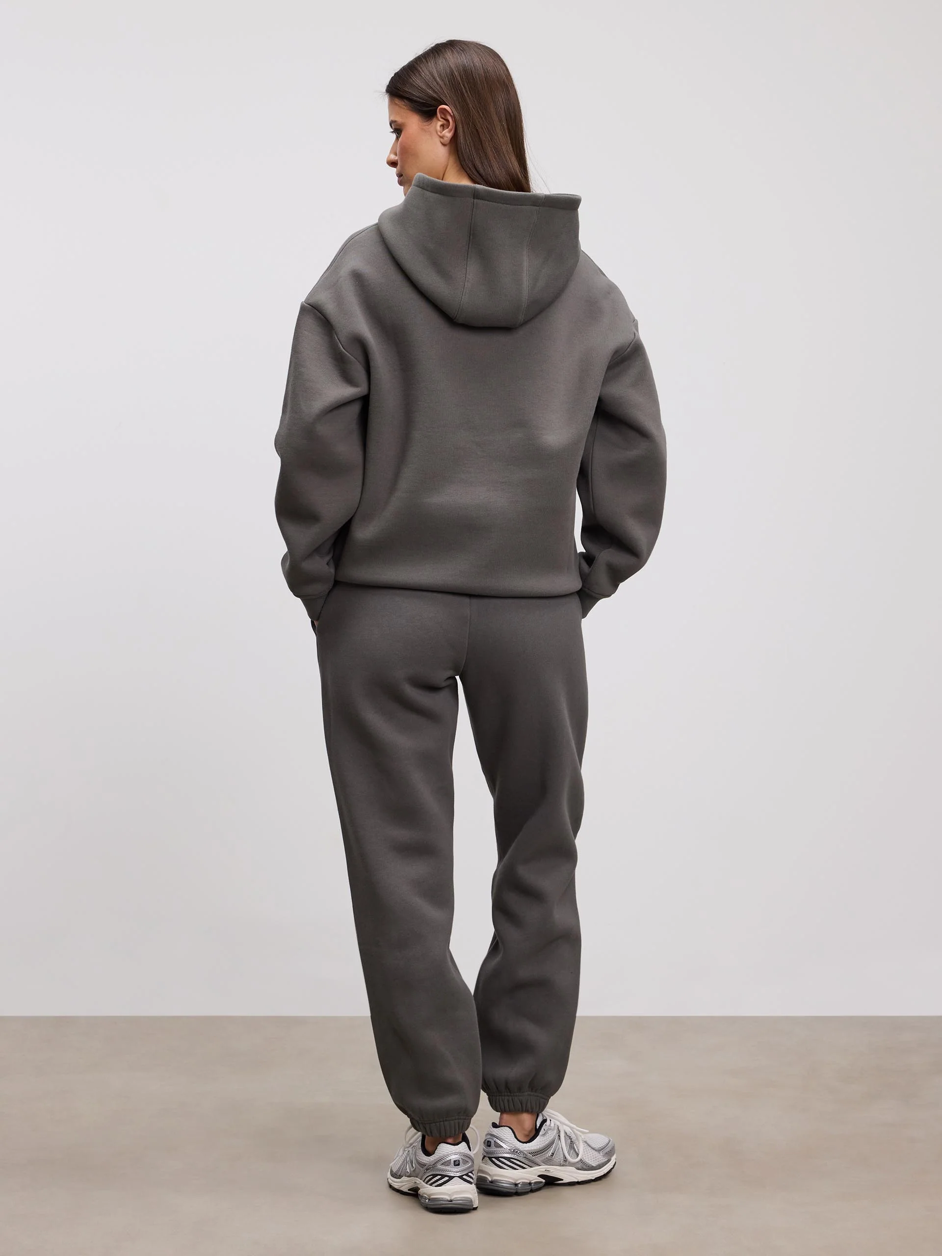 Womens Relaxed Hoodie in Grey - Image 4