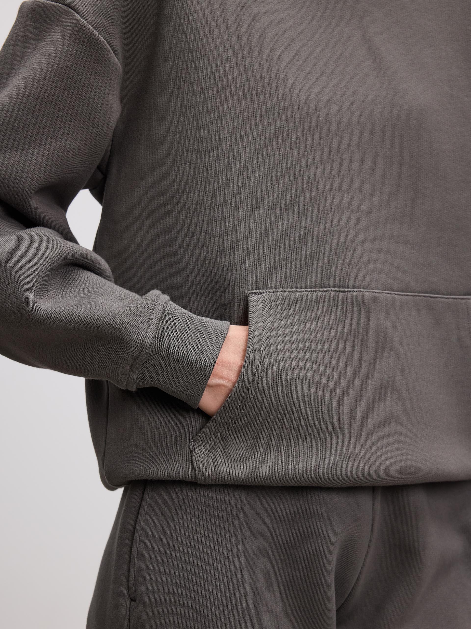 Womens Relaxed Hoodie in Grey - Image 6