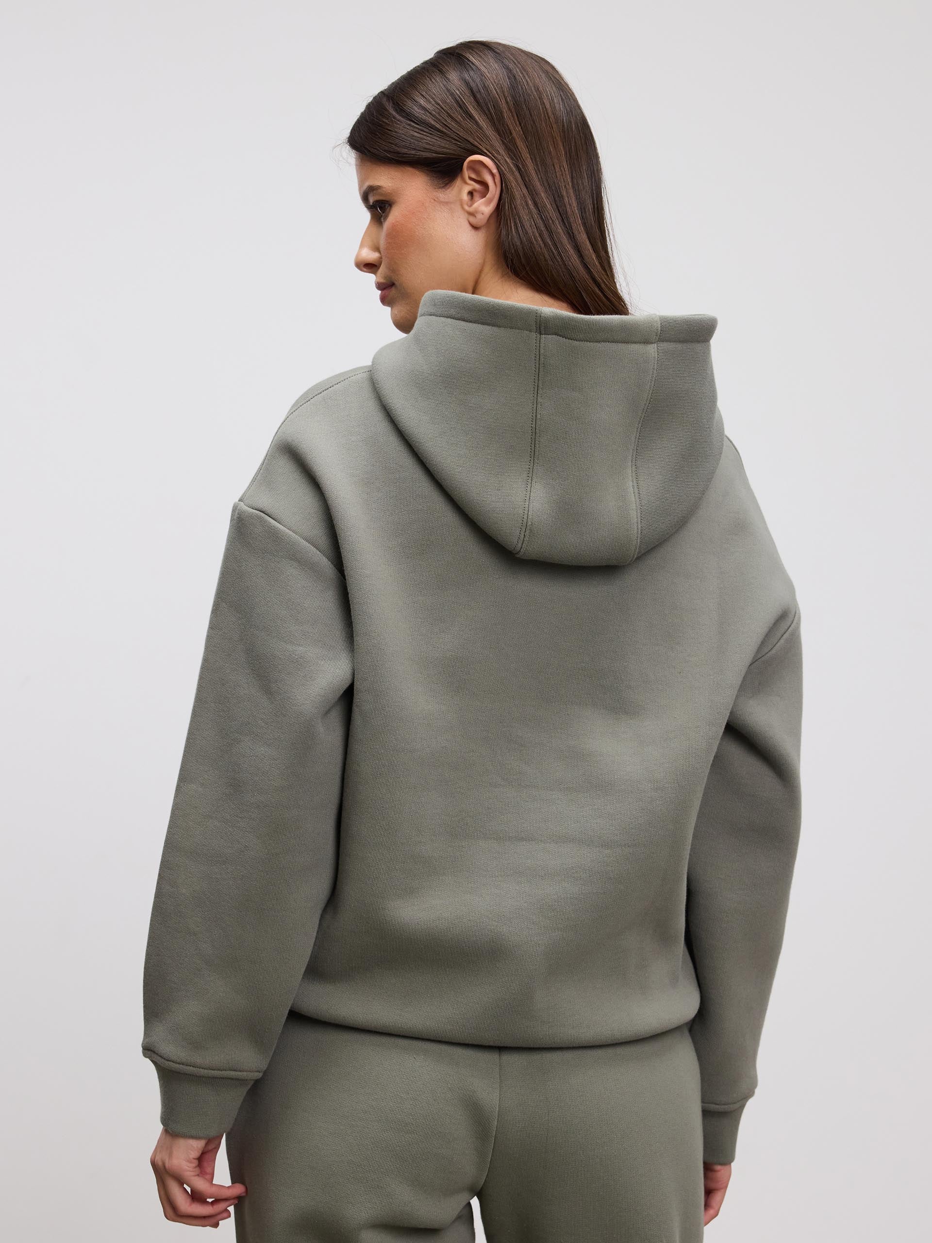 Womens Relaxed Hoodie in Sage - Image 5