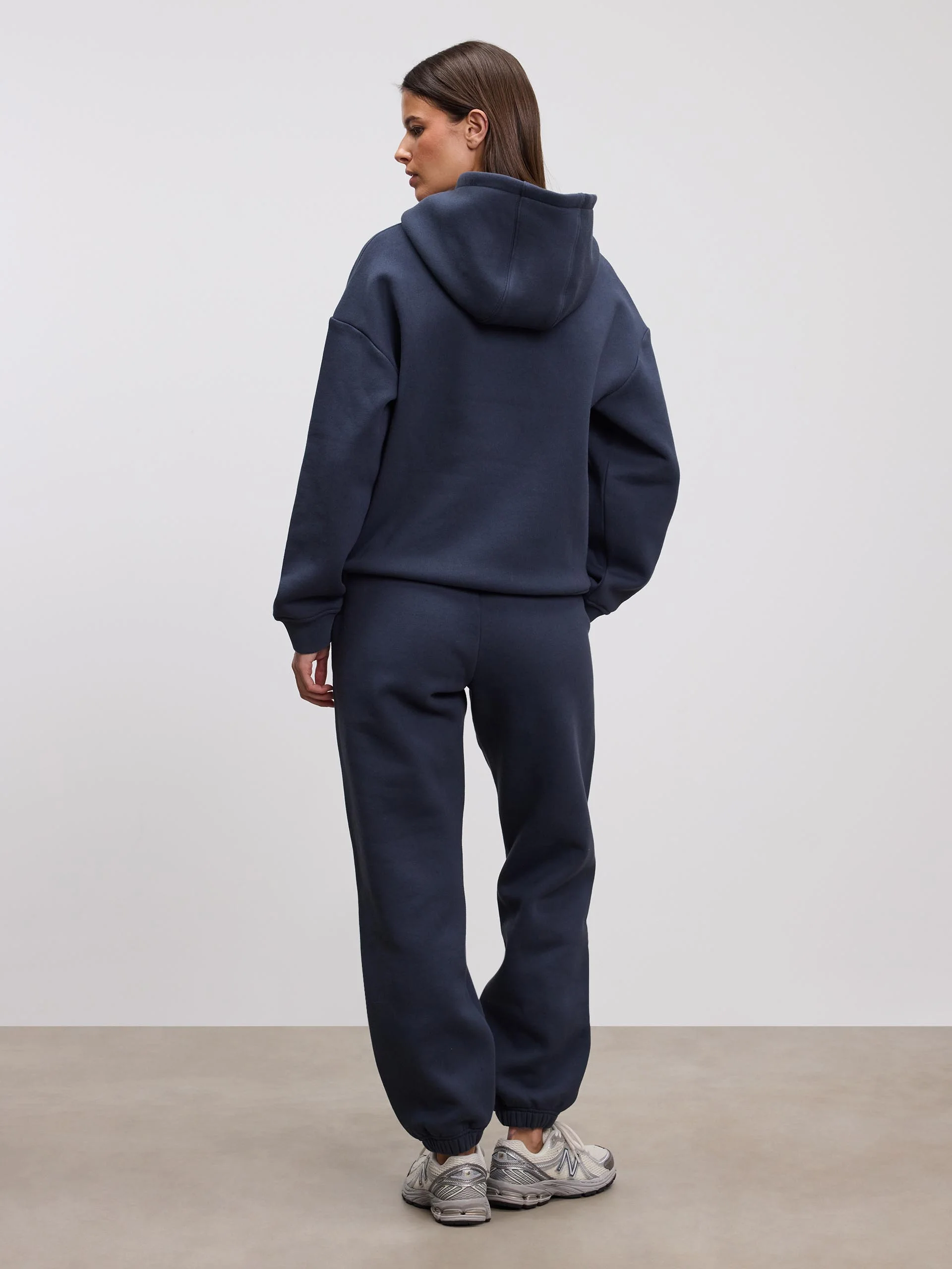 Womens Relaxed Hoodie in Slate Blue - Image 4