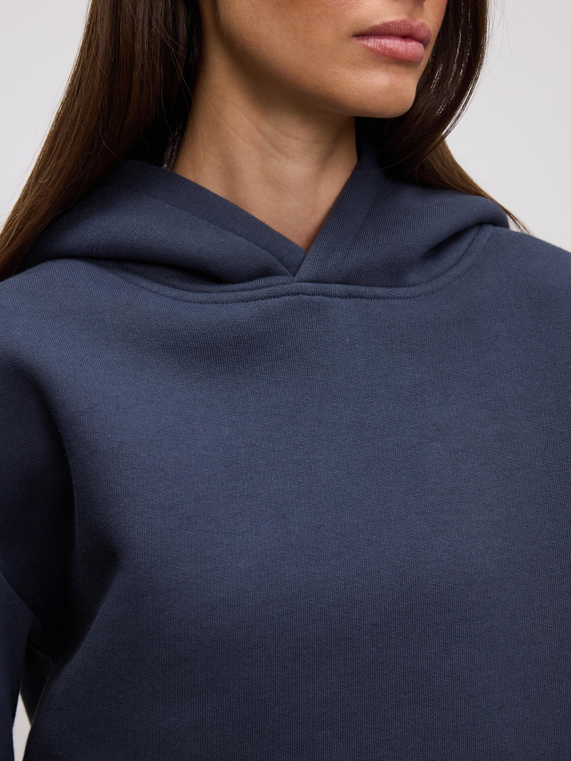 Womens Relaxed Hoodie in Slate Blue - Image 6