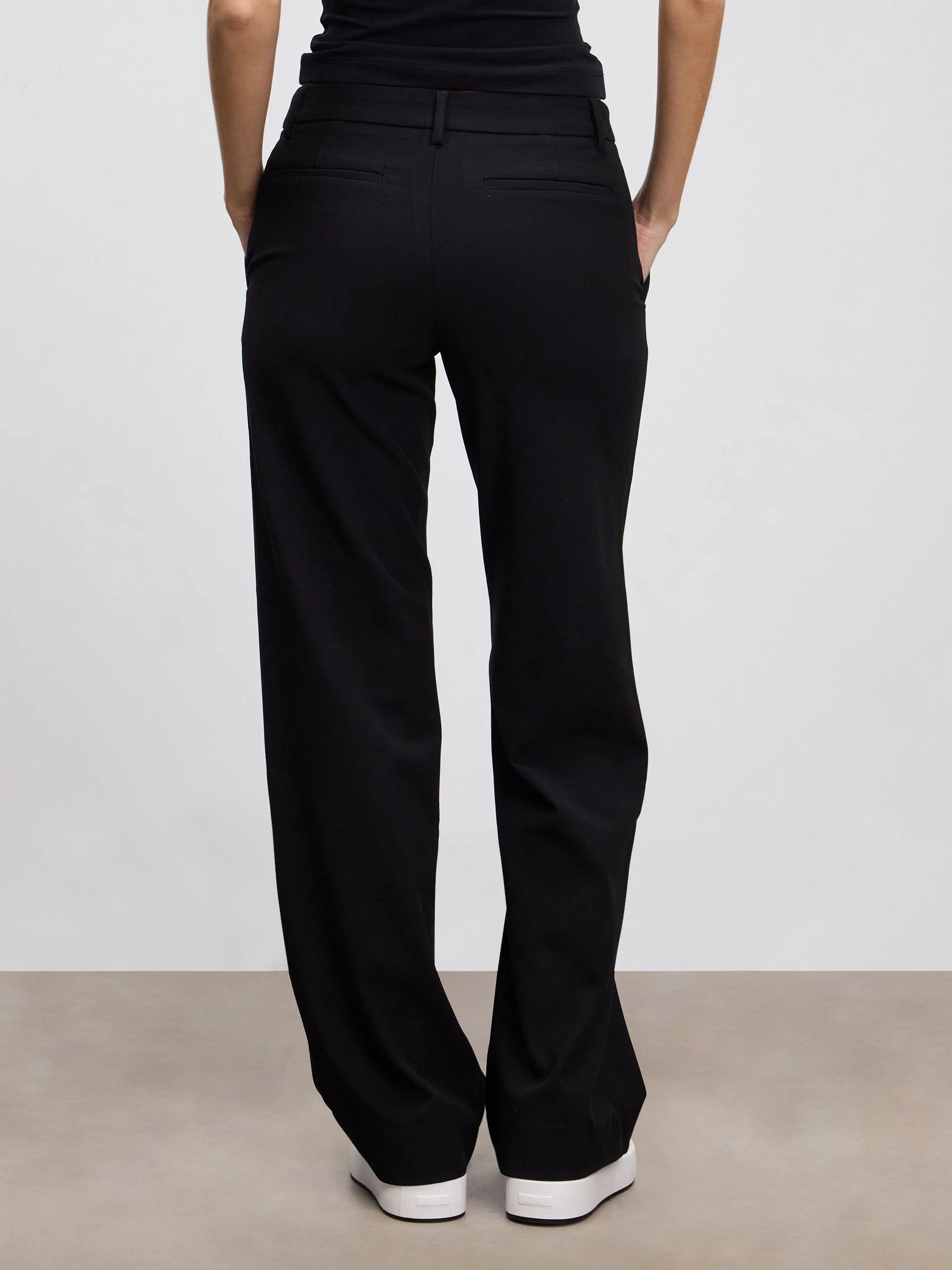 Womens Smart Tailored Trouser in Black - Image 5