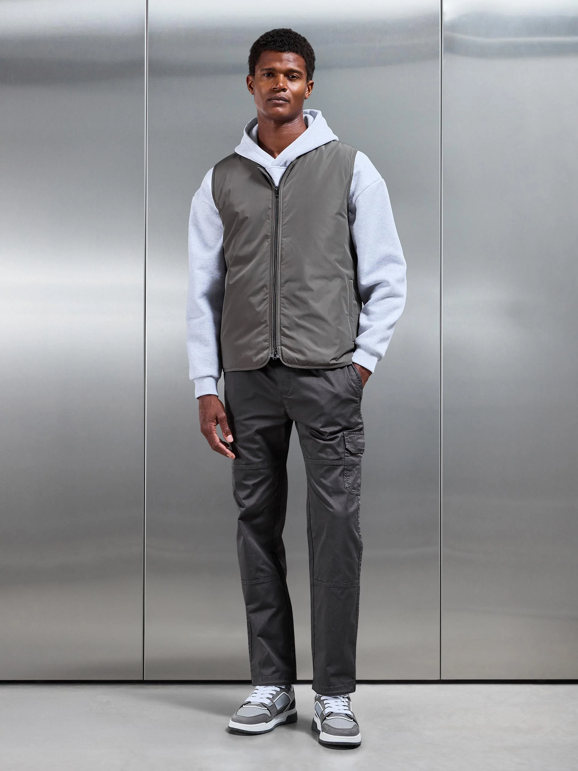 Worker Cargo Pant in Grey - Image 2